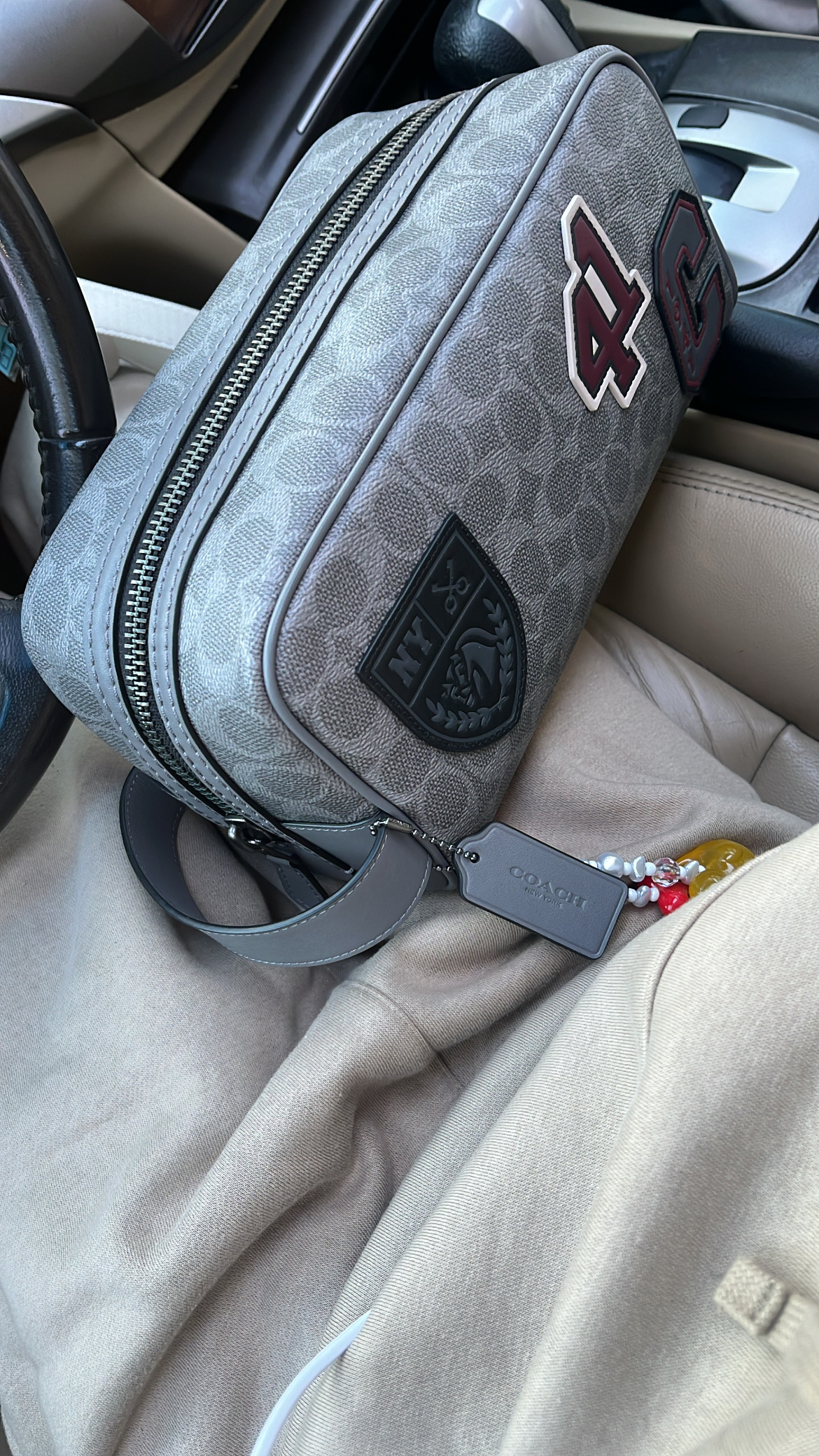 coach men's toiletry travel bag Large Travel Kit In Signature Canvas | Accessories | Coach