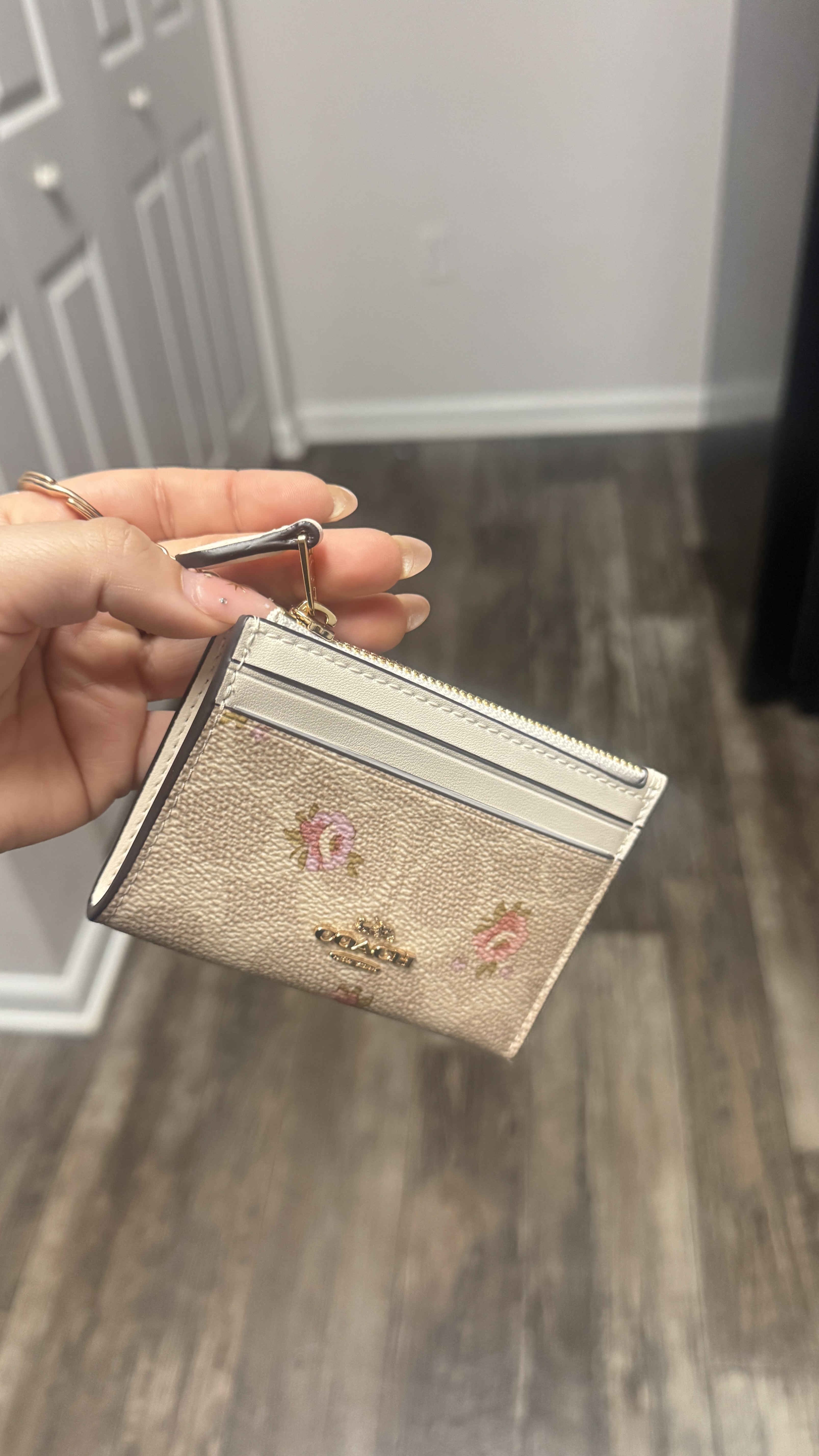 Mini Skinny Id Case With Candy Print And Charm | Wallets | Coach