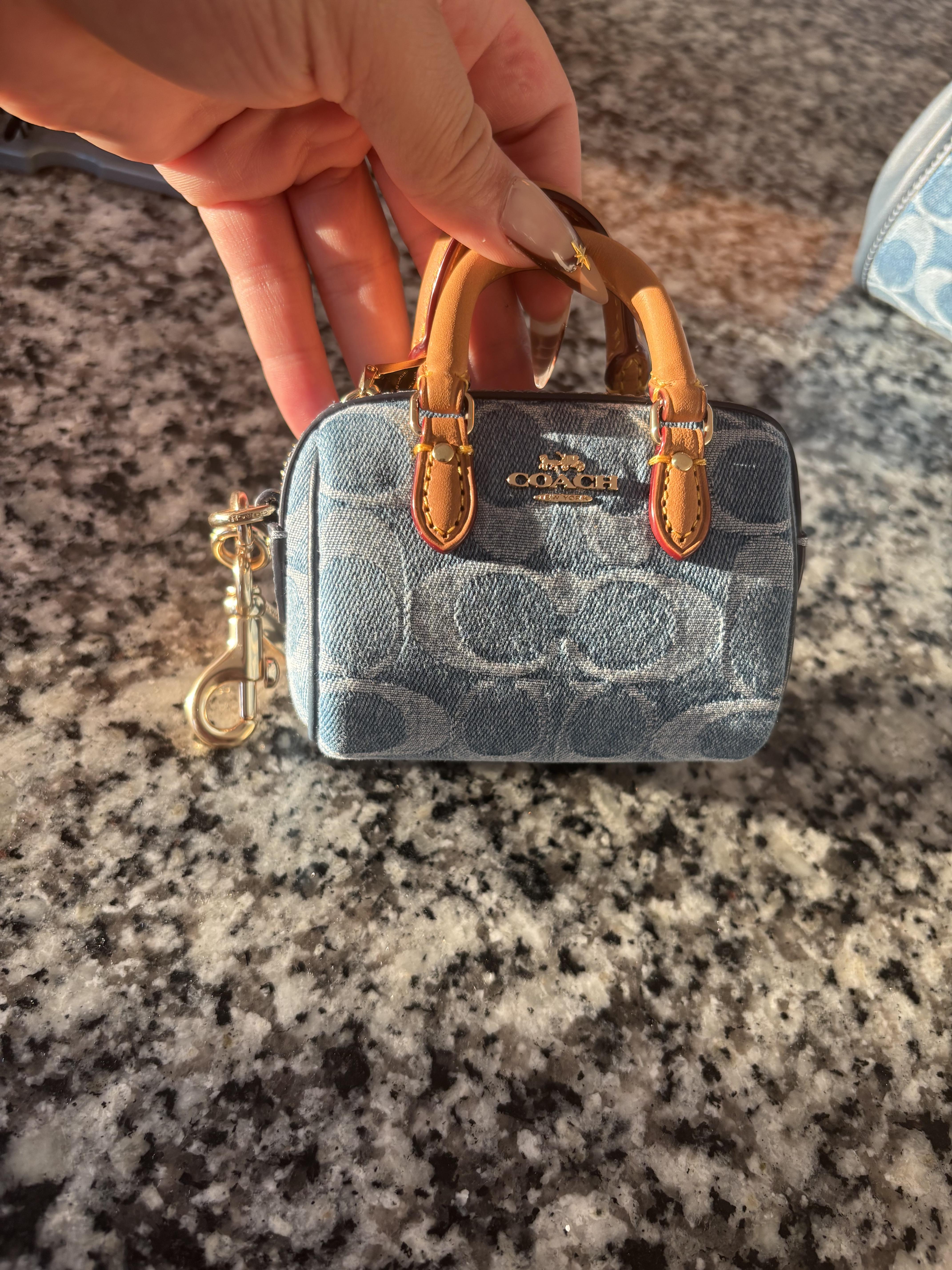 Mini Rowan Bag Charm In Signature Denim | Accessories | Coach | COACH®