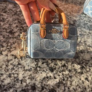 Mini Rowan Bag Charm In Signature Denim | Accessories | Coach | COACH®