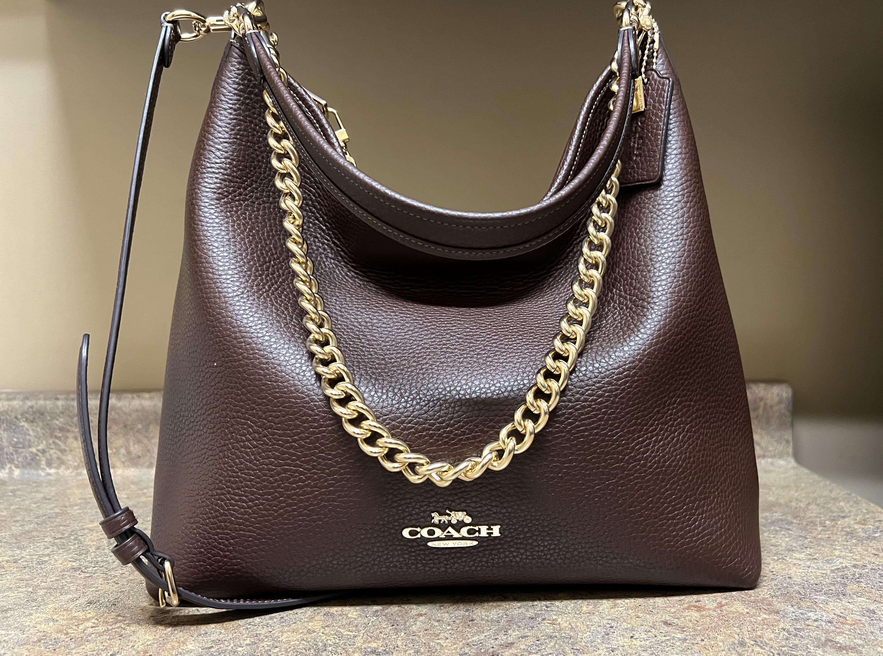 Laurel Large Shoulder Bag With Mirror Charm And Pouch | COACH®