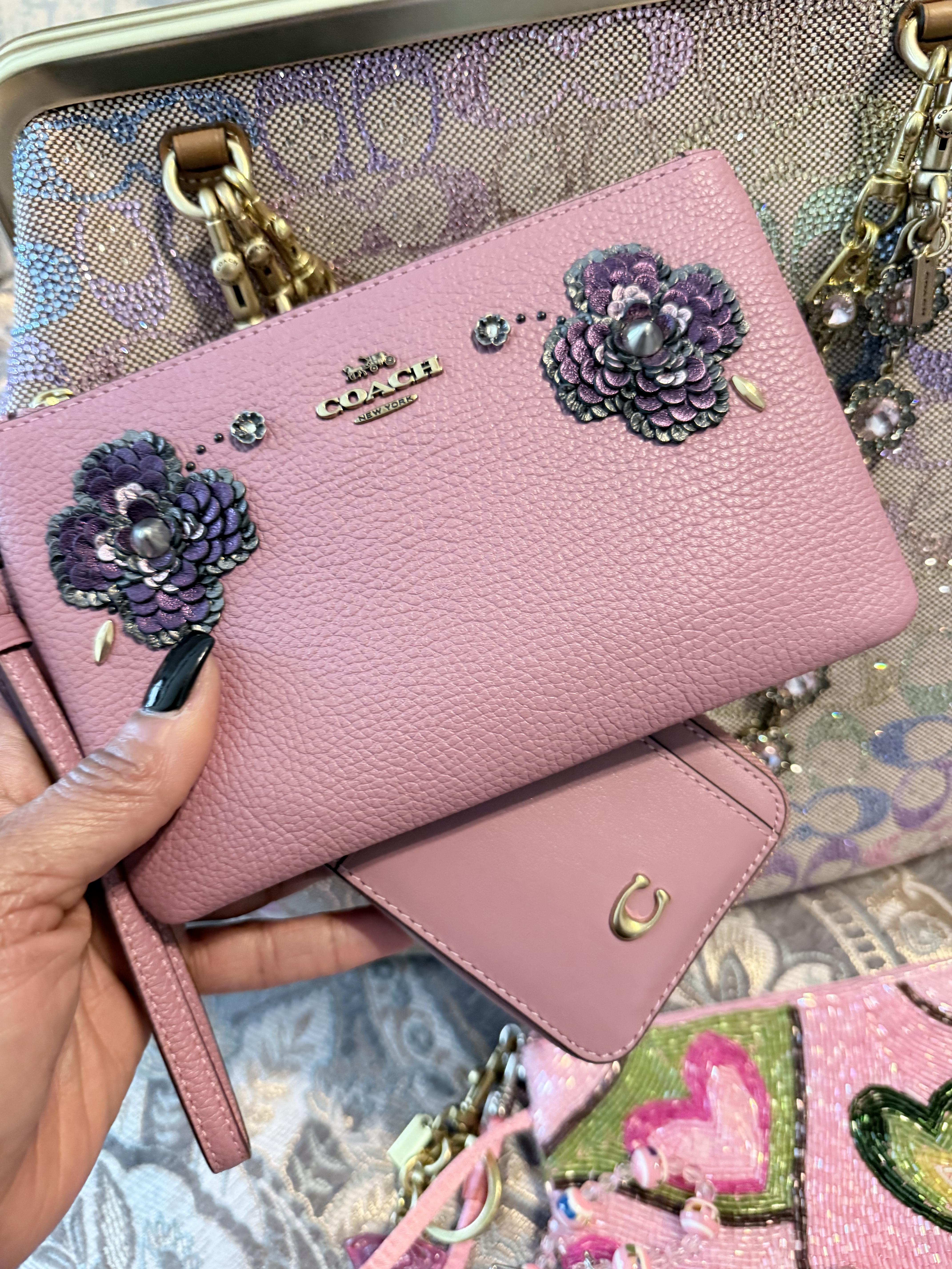 Restored Small Wristlet In Signature Denim