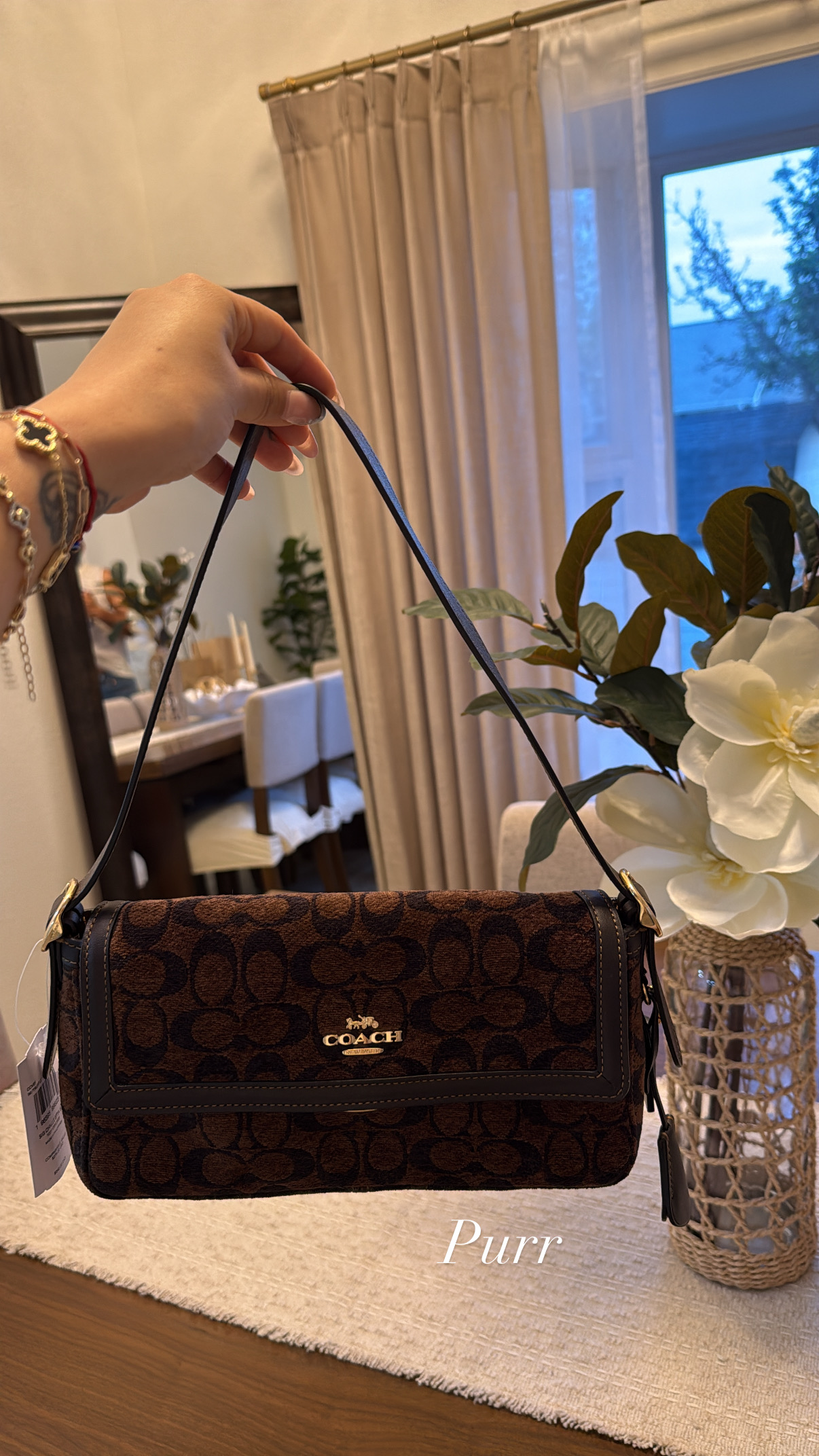Etta Small Flap Shoulder Bag With Floral Applique | Bags | Coach 