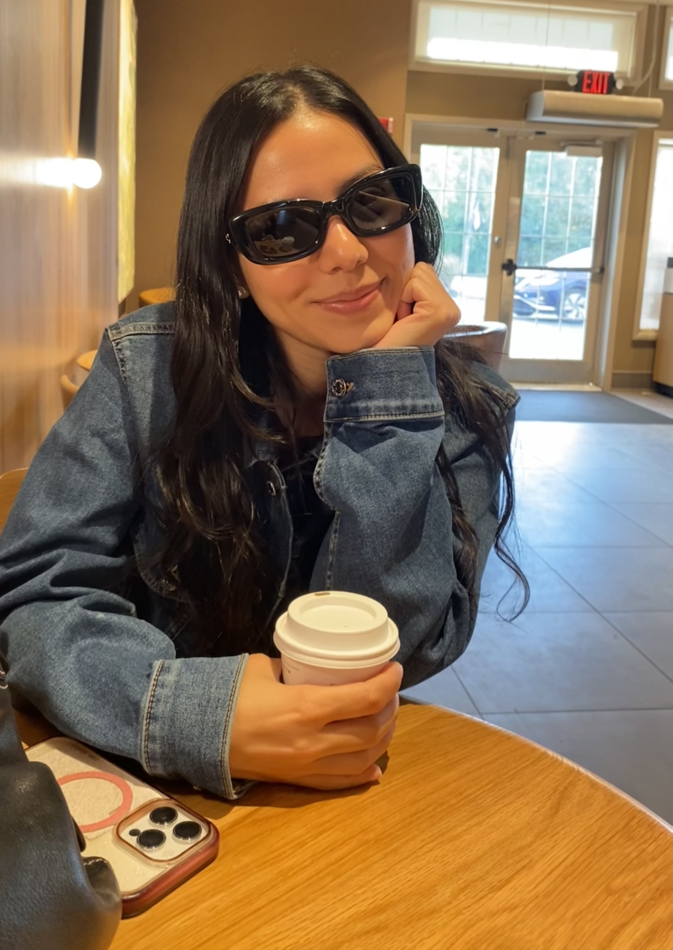 Coach black rectangle sunglasses Coach 0HC8435U Sunglasses in Black | Target Optical main image 2