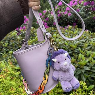 Rexy 10th Birthday Trixy Dinosaur Bag Charm In Shearling