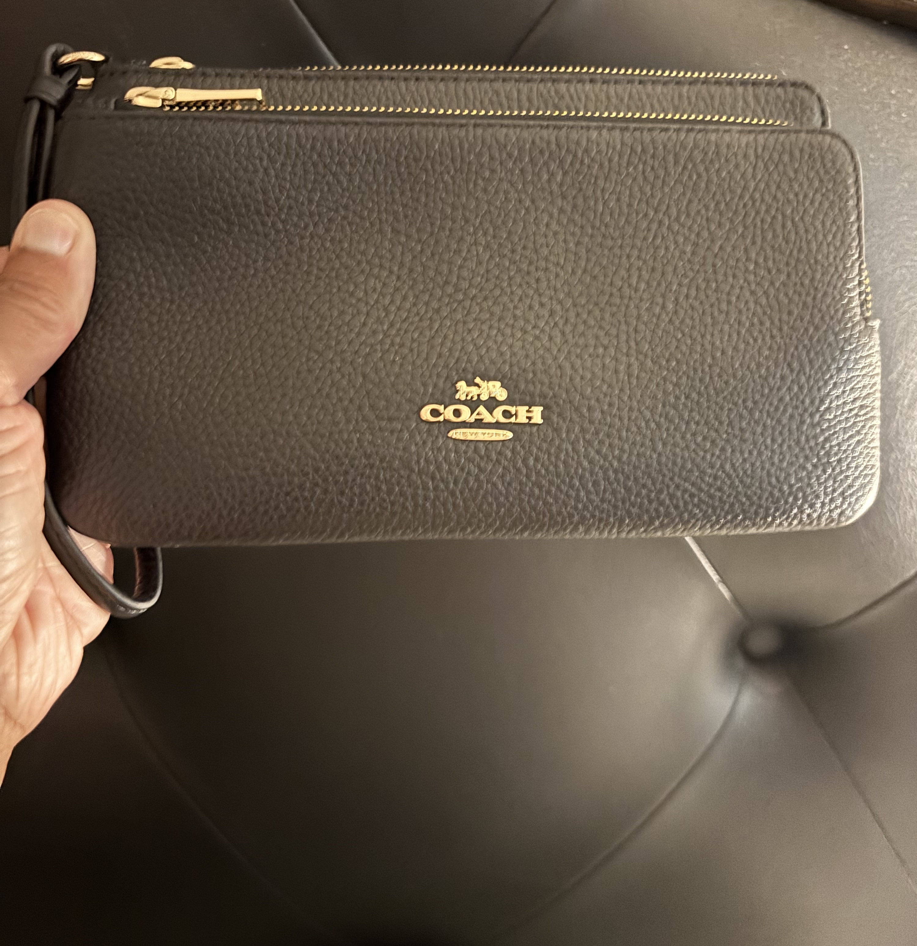 Double Zip Wristlet In Signature Canvas | Wristlets | Coach | COACH®
