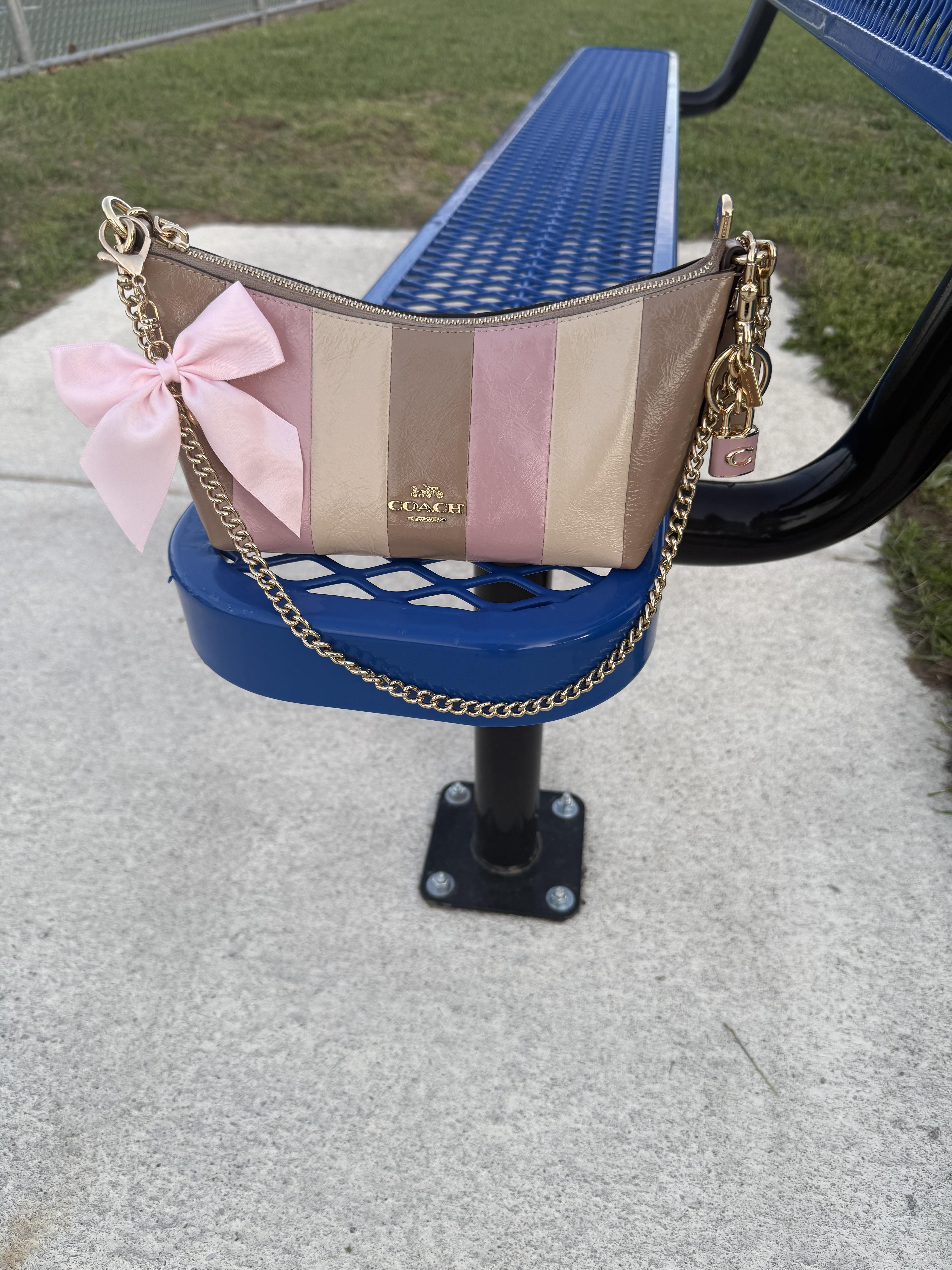 Caitlin Shoulder Bag With Striped Patchwork | Bags | Coach | COACH®