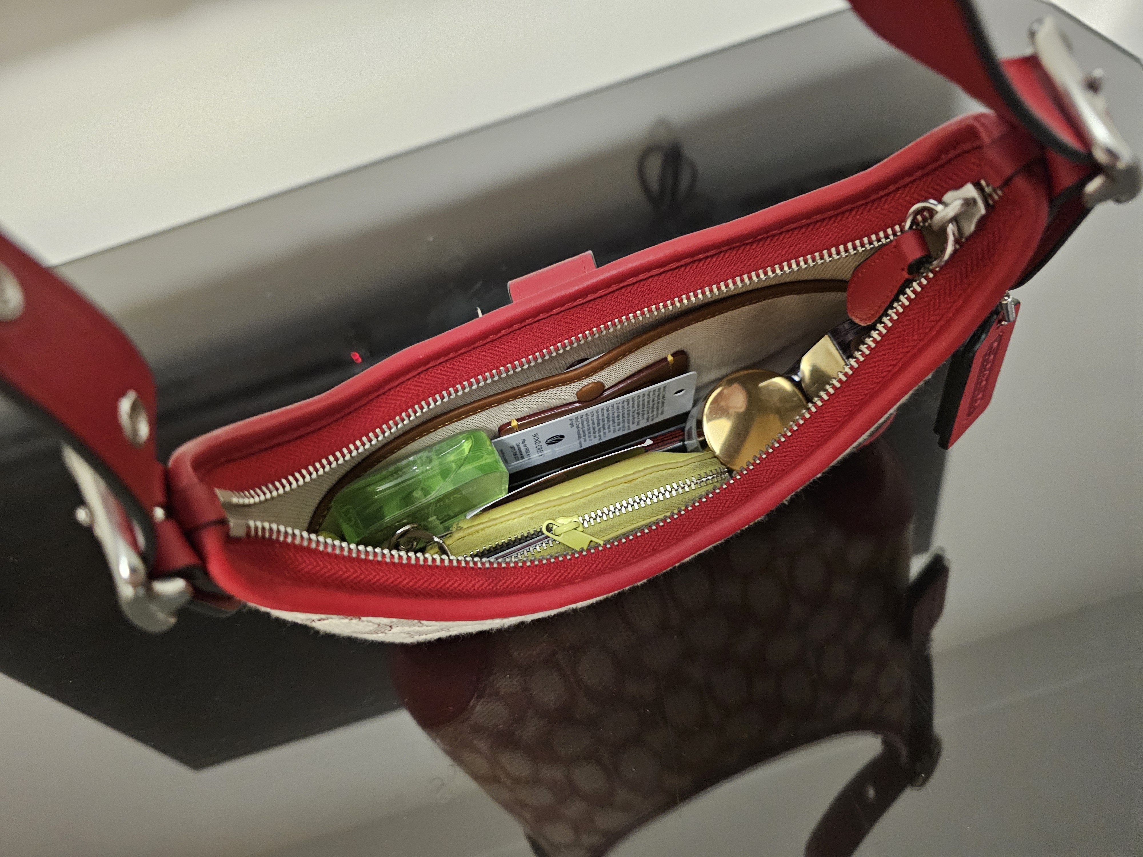 COACH® | Hamptons Hobo Bag With Cherry Print