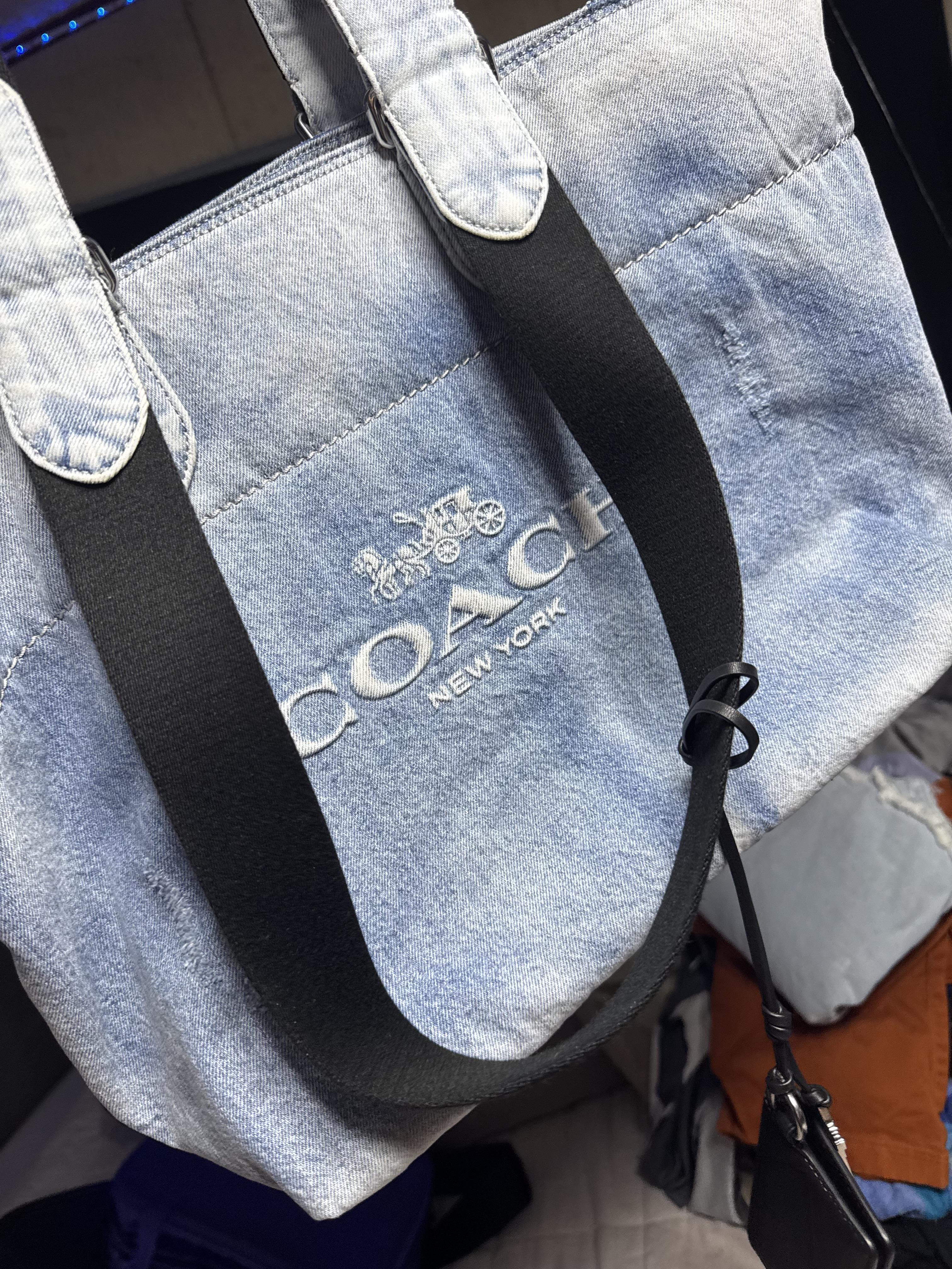 Small Tour Tote Bag In Signature Denim | Bags | Coach | COACH®