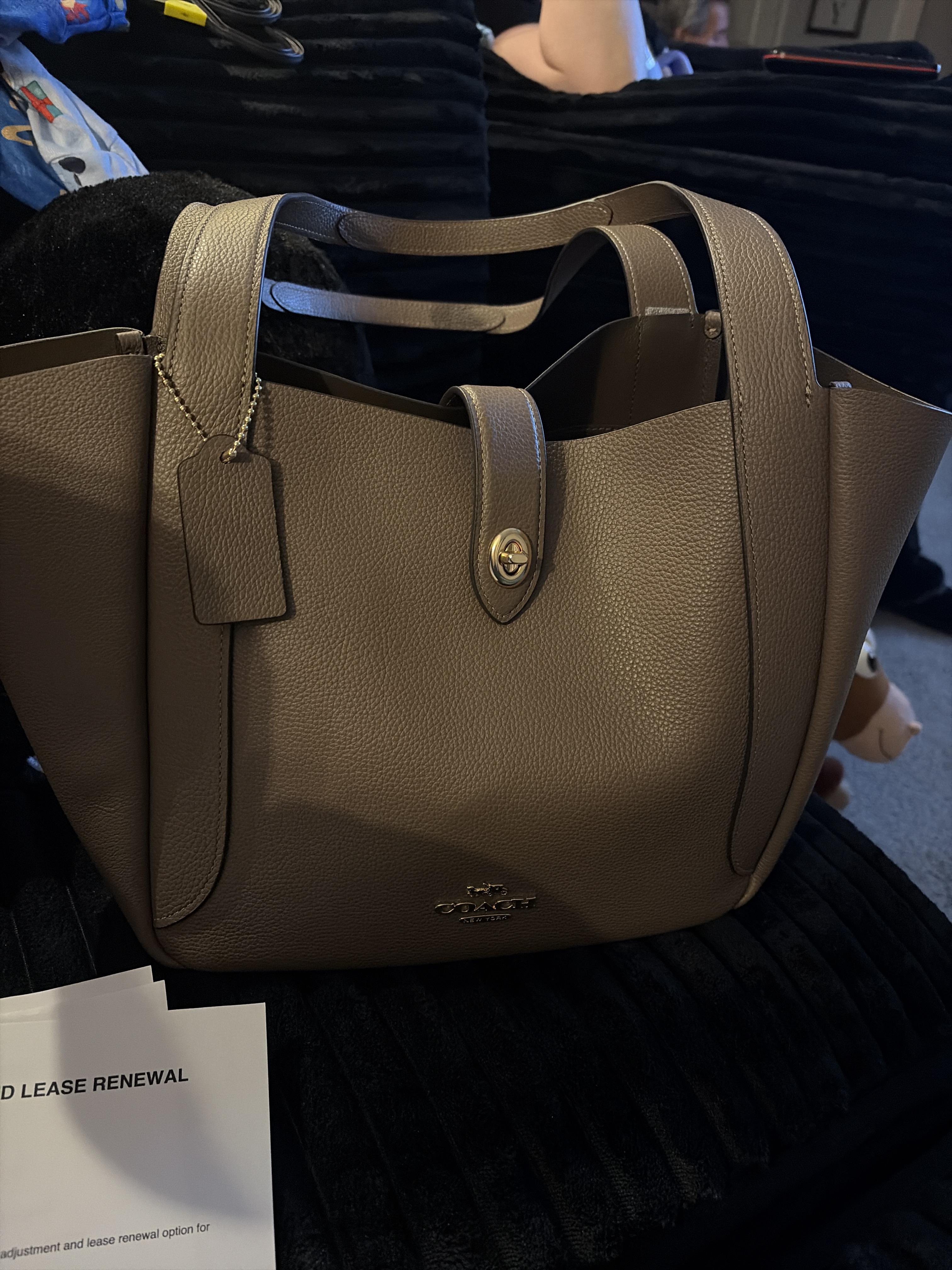 Hadley Turnlock Tote Bag With Signature Canvas | Bags | Coach | COACH®
