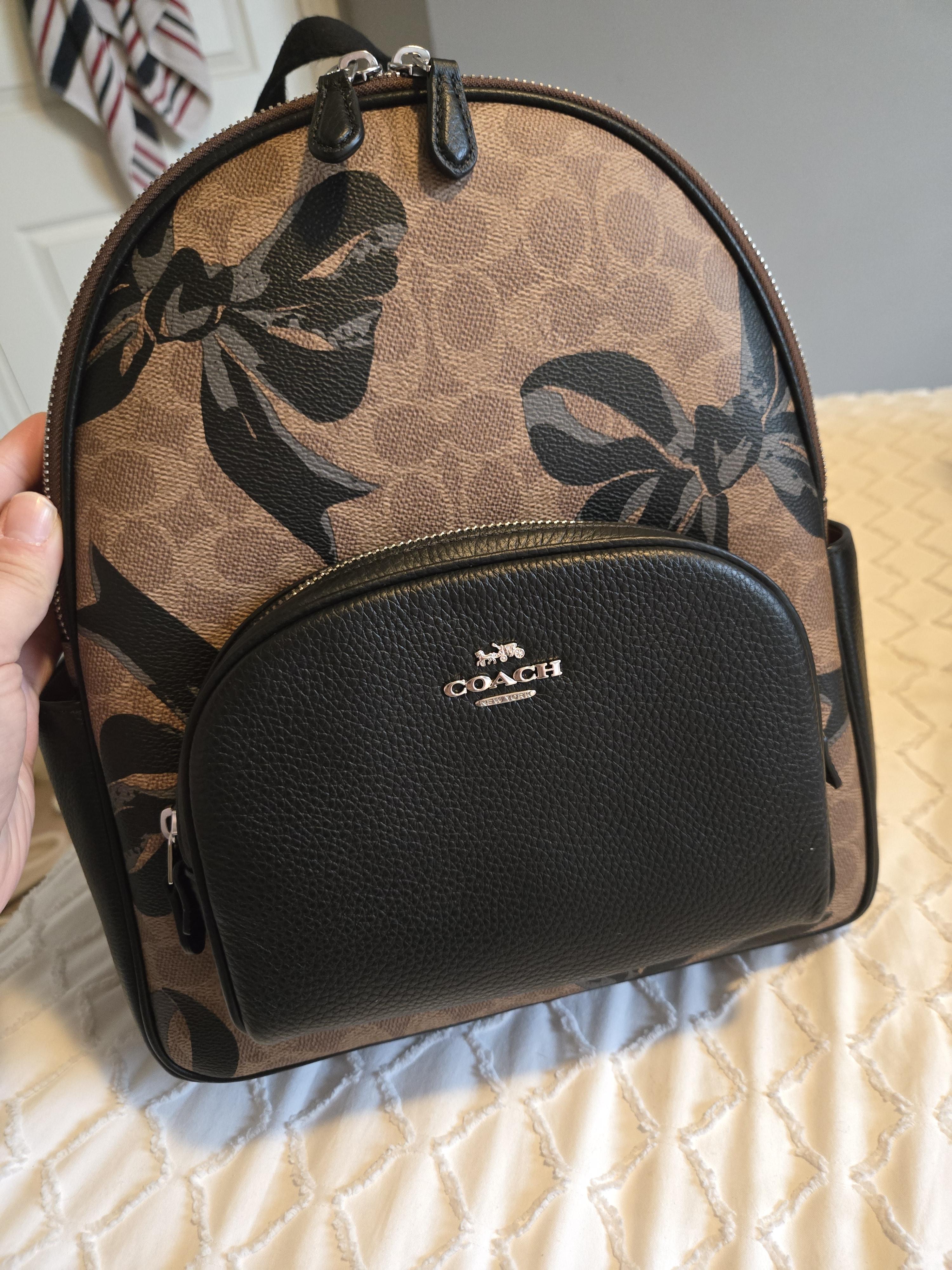 Court Backpack In Colorblock Signature Canvas | COACH®