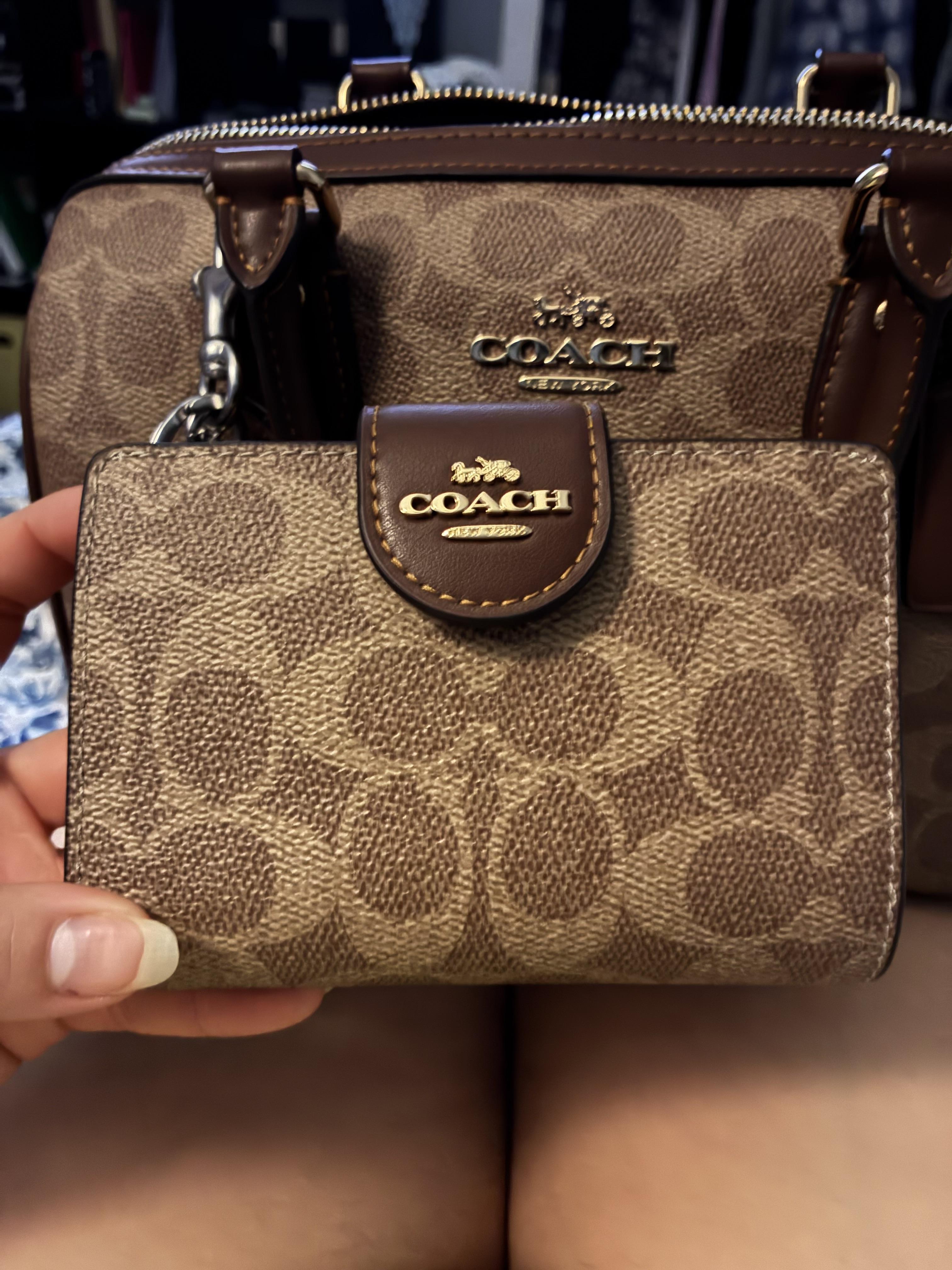 Medium Corner Zip Wallet With Butterfly Print | Wallets | Coach