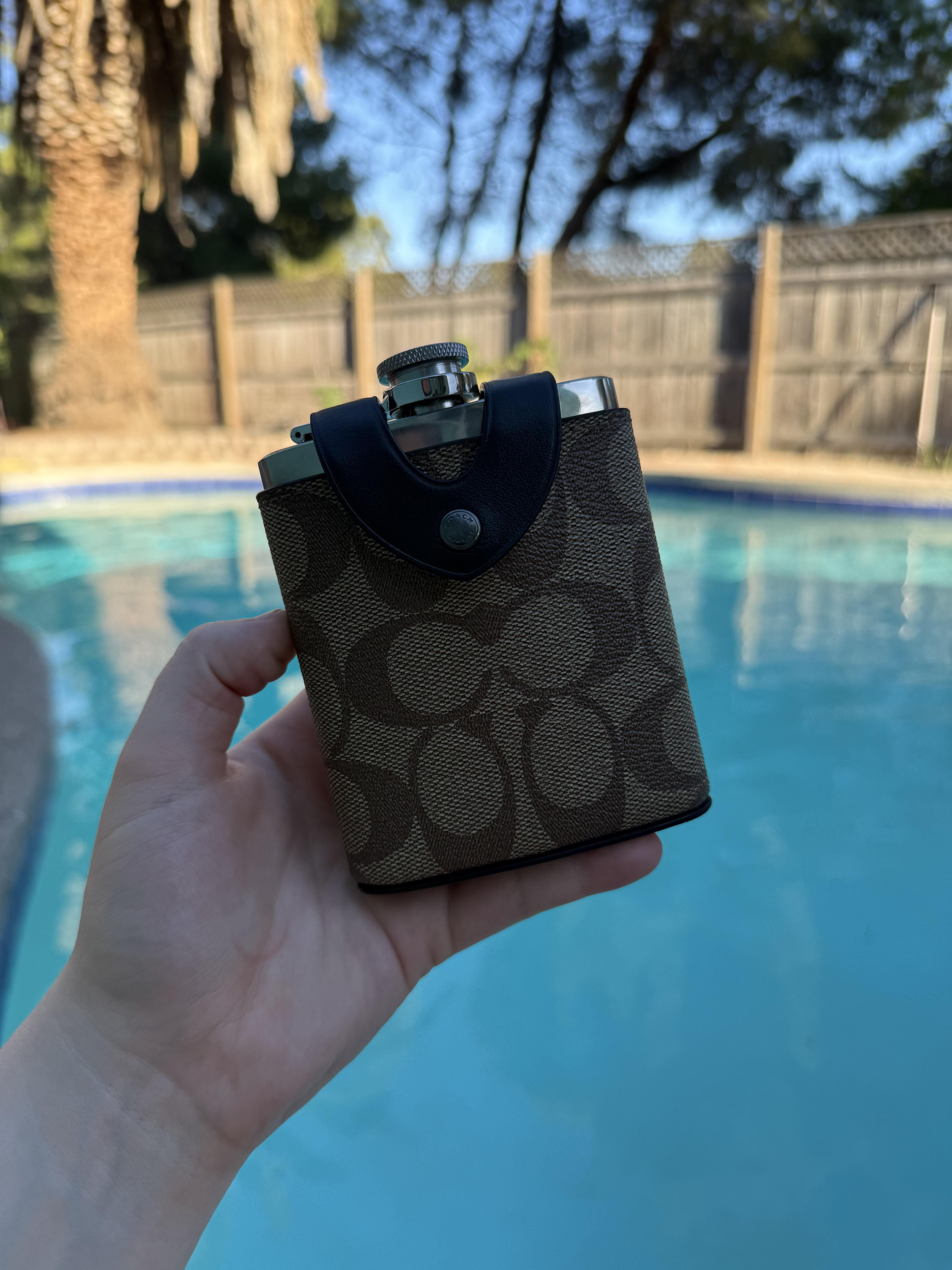 Flask In Signature Canvas | Accessories | Coach | COACH®
