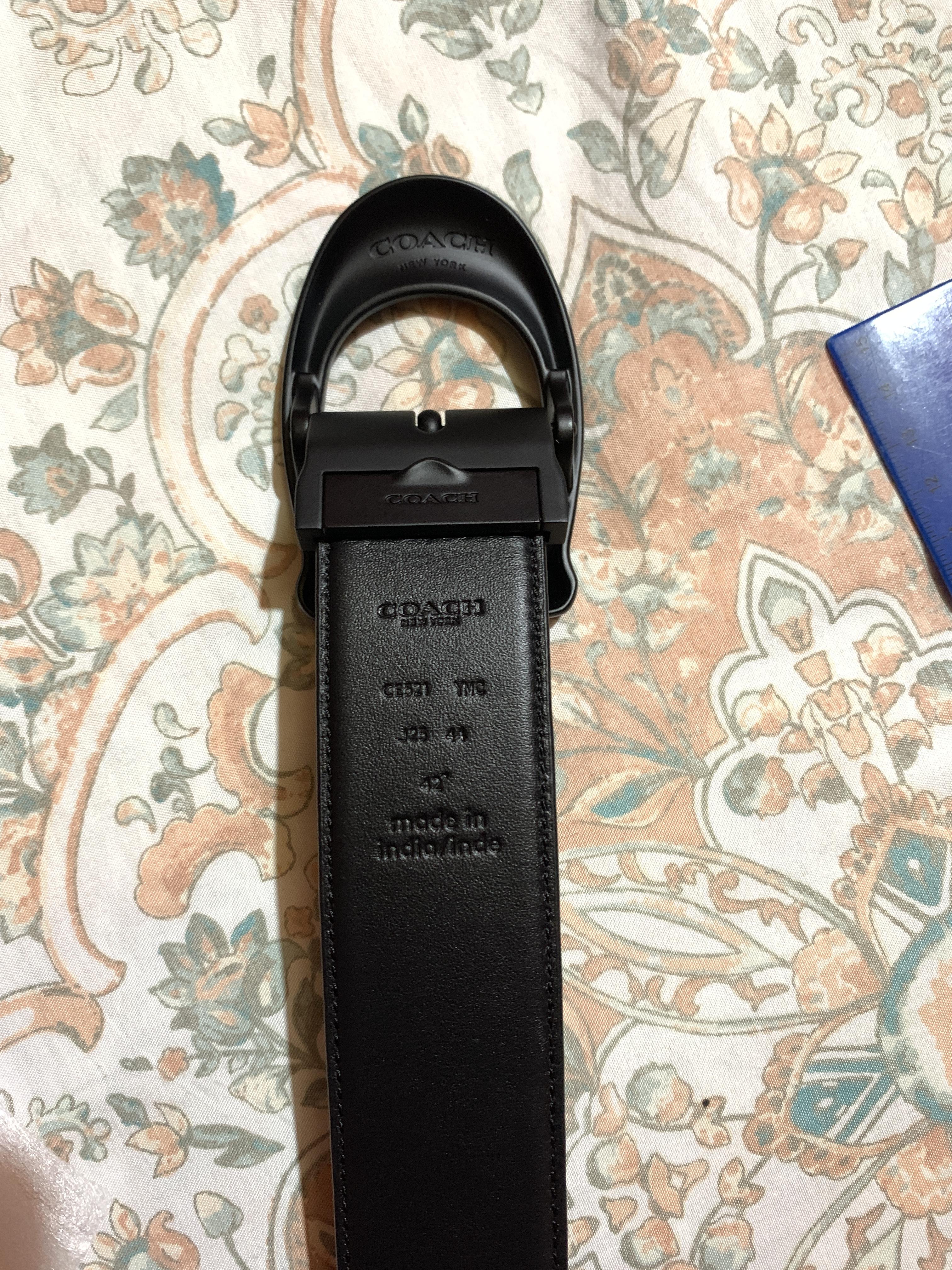 【ひつじ】COACH レザーベルト Made in Italy 公式】コーチアウトレット | クラシック バックル カット トゥ サイズ