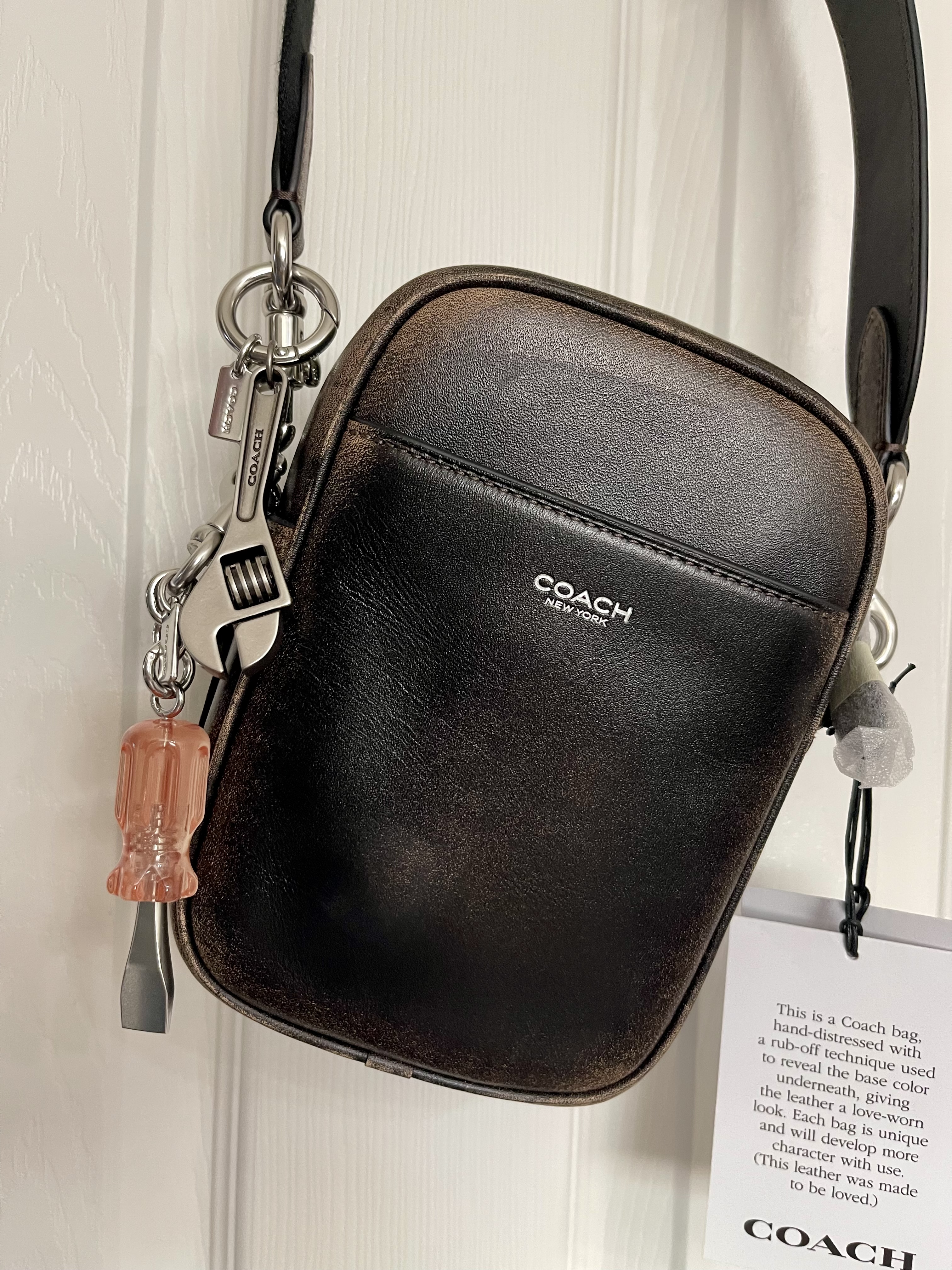Loop Bag Charm In Signature Canvas | Accessories | Coach | COACH®