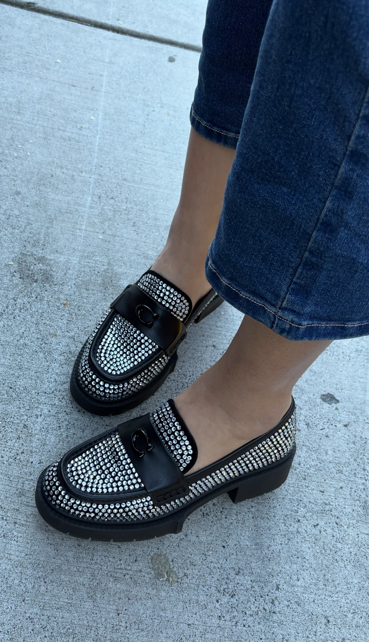Leah Loafer In Silver Metallic | COACH® display picture 1