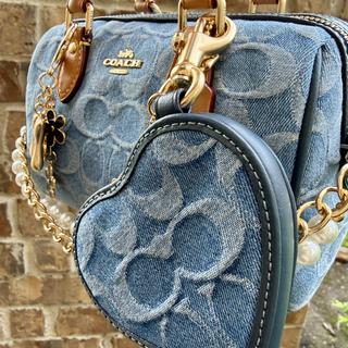 Heart Bag Charm In Signature Denim | Accessories | Coach | COACH®