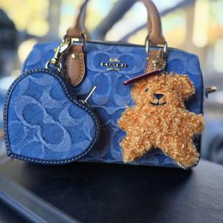 Heart Bag Charm In Signature Denim | Accessories | Coach | COACH®