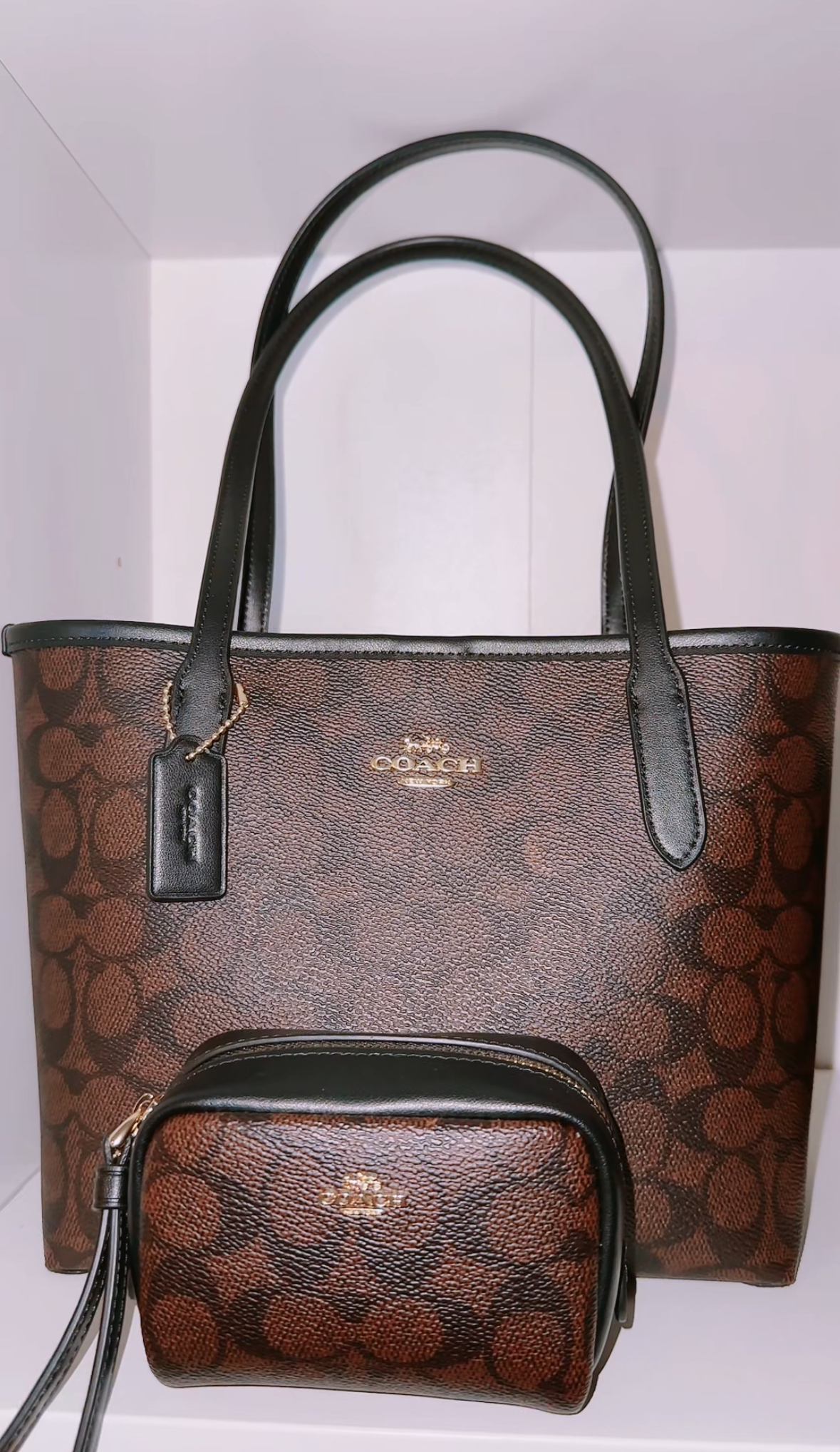Pouch Wristlet In Signature Canvas | Wallets | Coach | COACH®