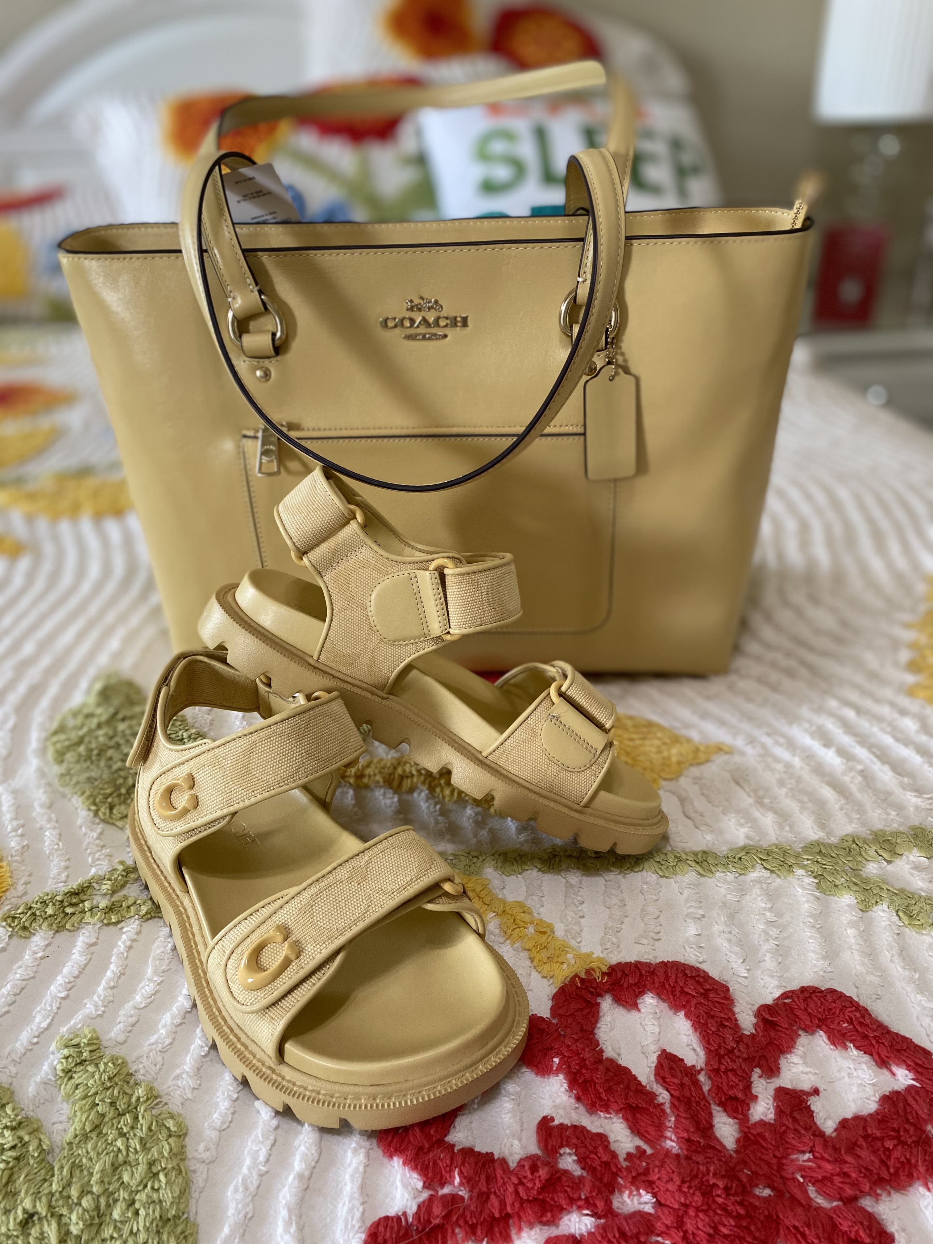 Brynn Sandal In Crystal Signature Jacquard | Other Shoes | Coach