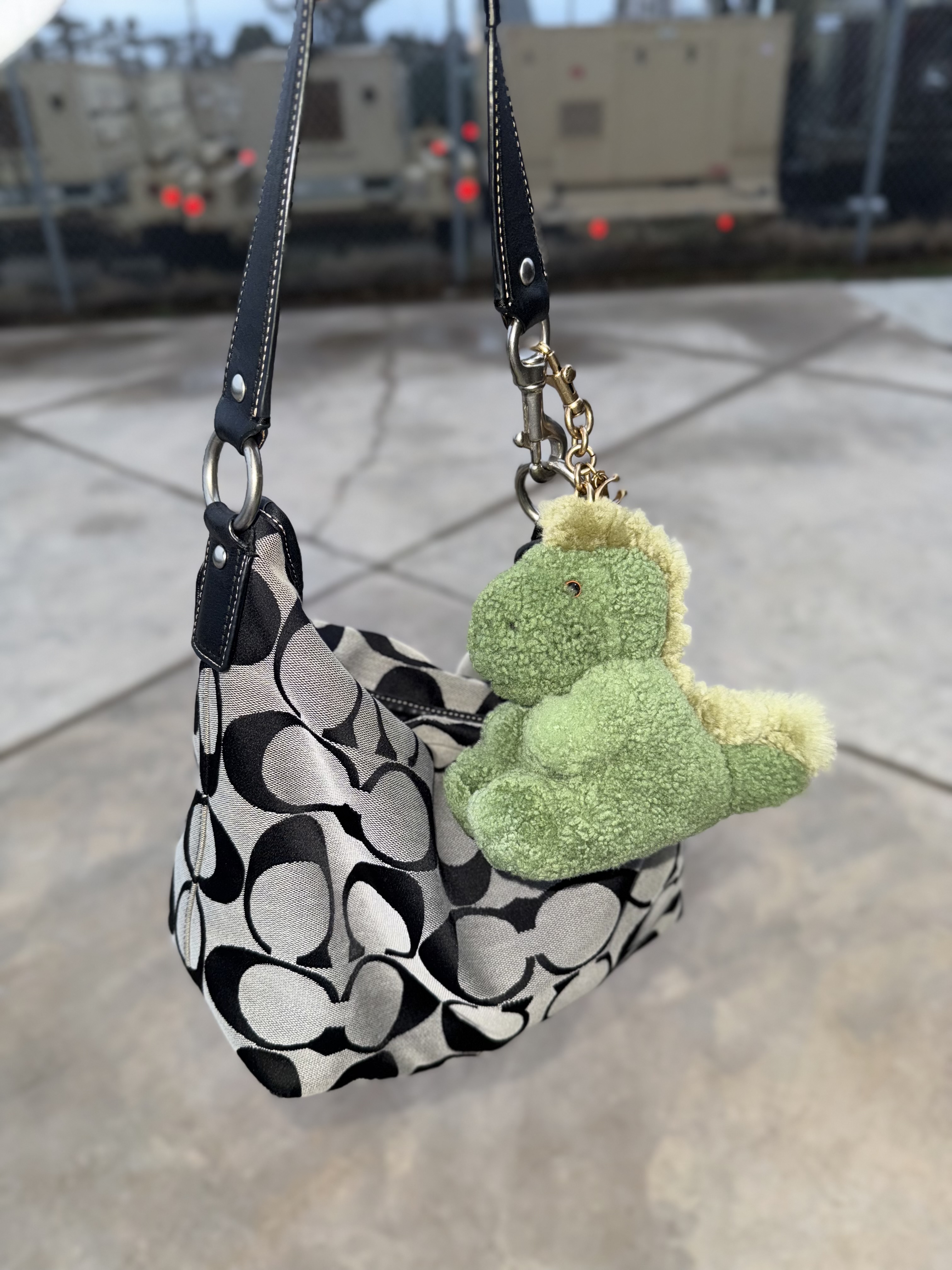 Little Rexy Bag Charm In Shearling | Accessories | Coach | COACH®