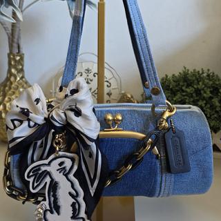 Kisslock Barrel Bag 28 In Repurposed Denim | Bags | Coach | COACH®