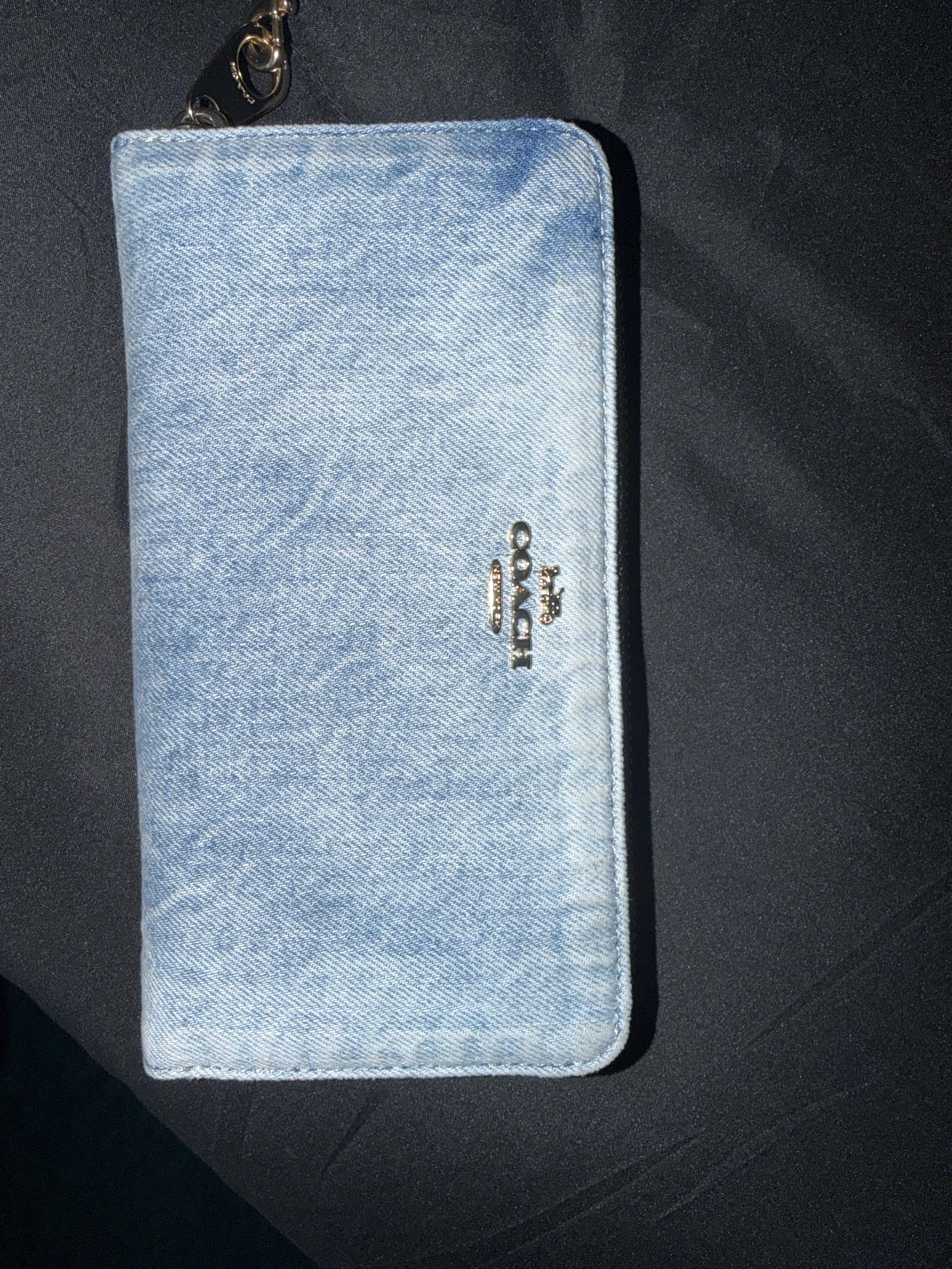 Long Zip Around Wallet In Signature Canvas With Coach Graphic