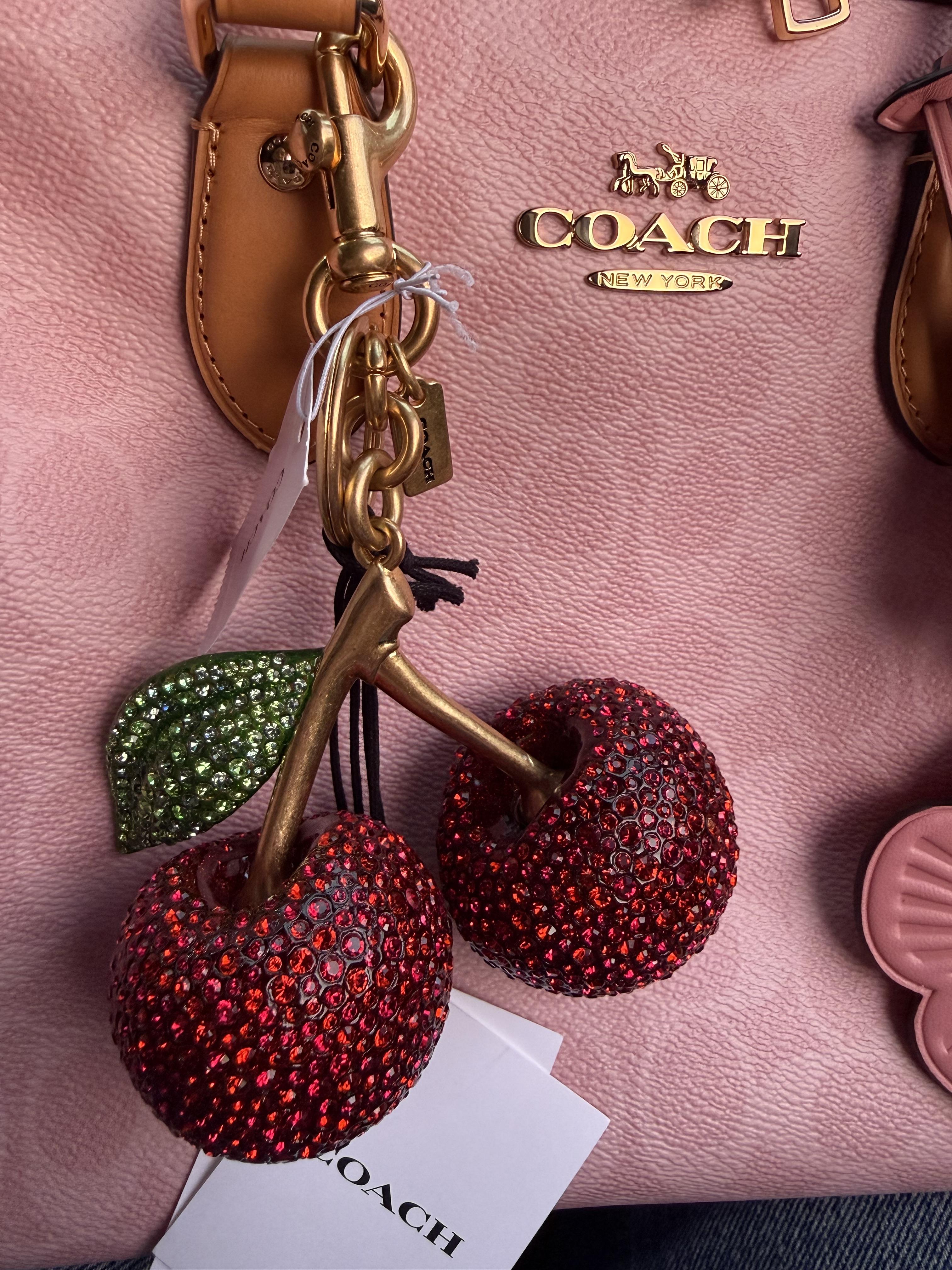 Large Crystal Cherry Bag Charm | Accessories | Coach | COACH®