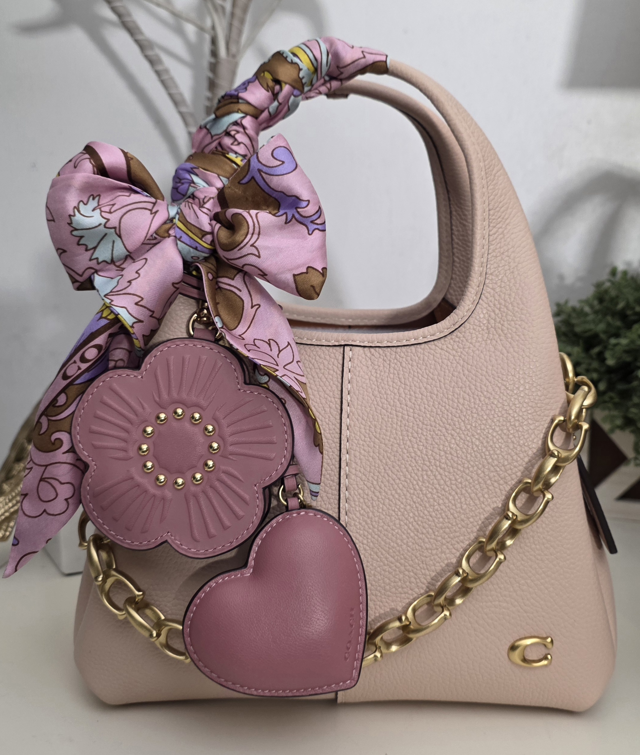 COACH® | Heart Puffy Bag Charm