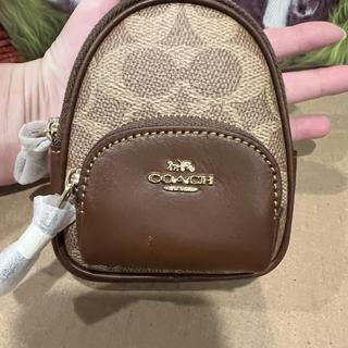 Mini Court Backpack Bag Charm In Signature Canvas | Accessories