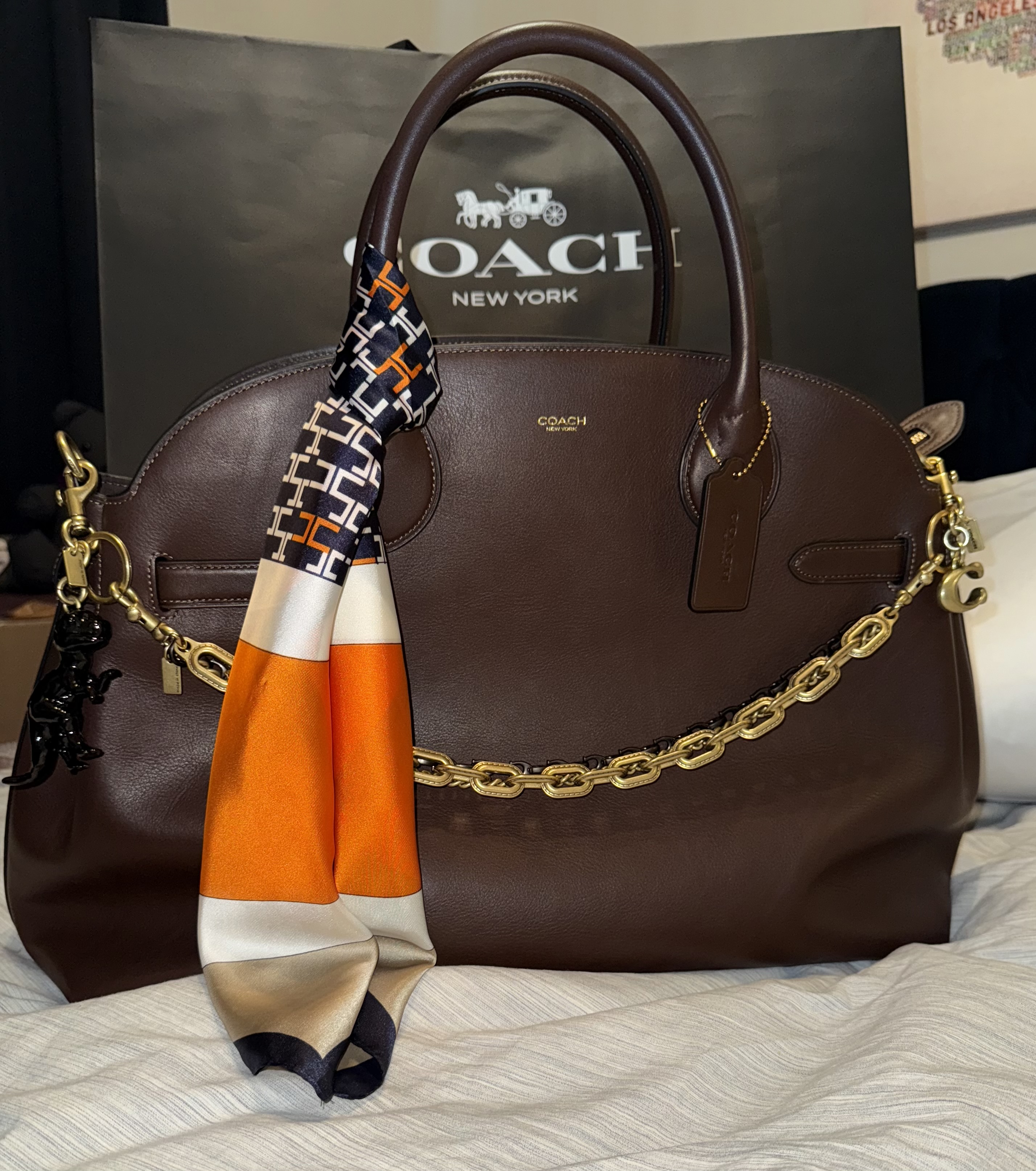 一泊旅行に最適 ♪【Coach】★Soft Empire Carryall Bag 48★ COACH® | Soft Empire Carryall Bag 48