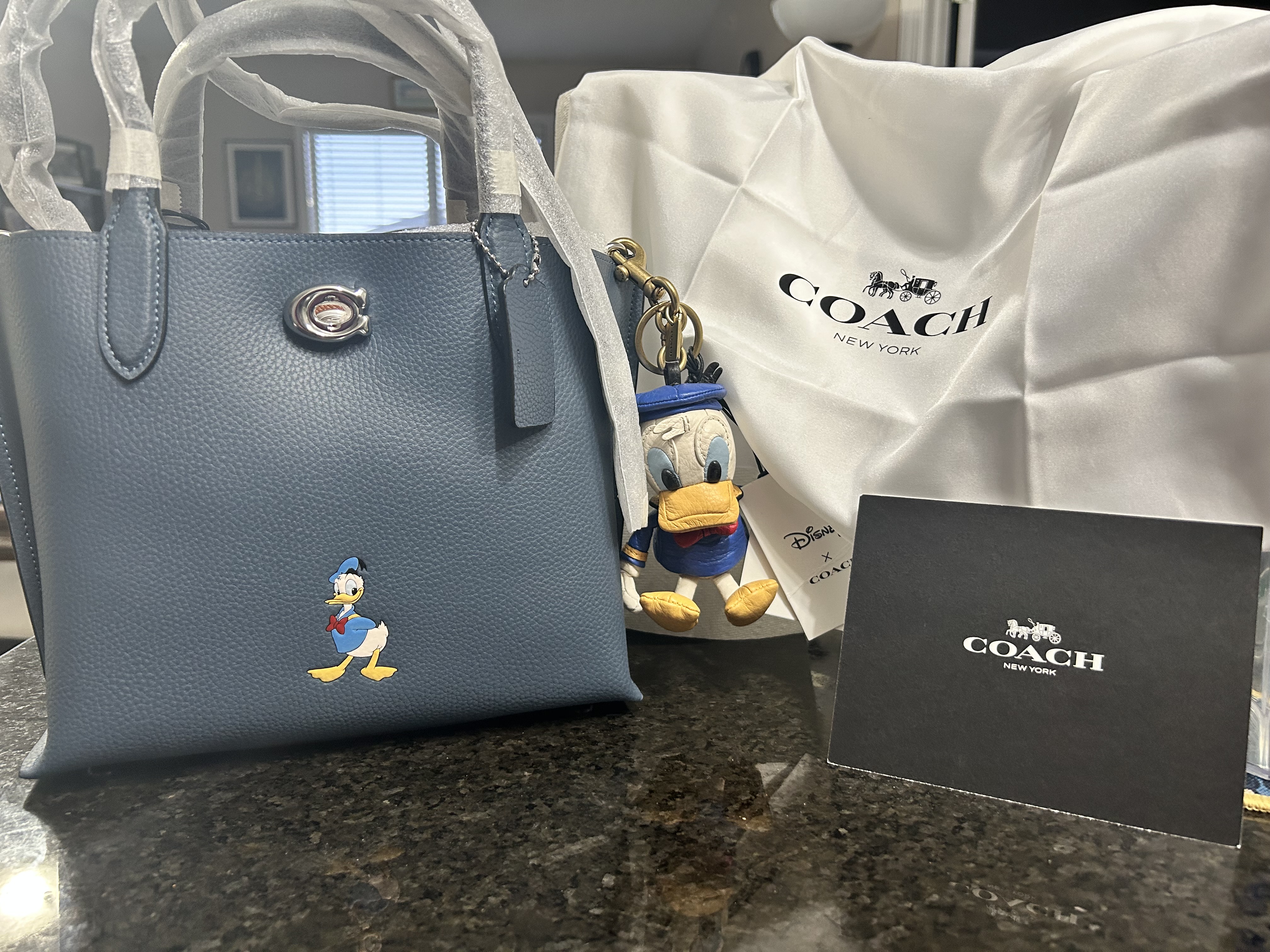 Disney X Coach Willow Tote Bag 24 With Donald Duck | Bags | Coach