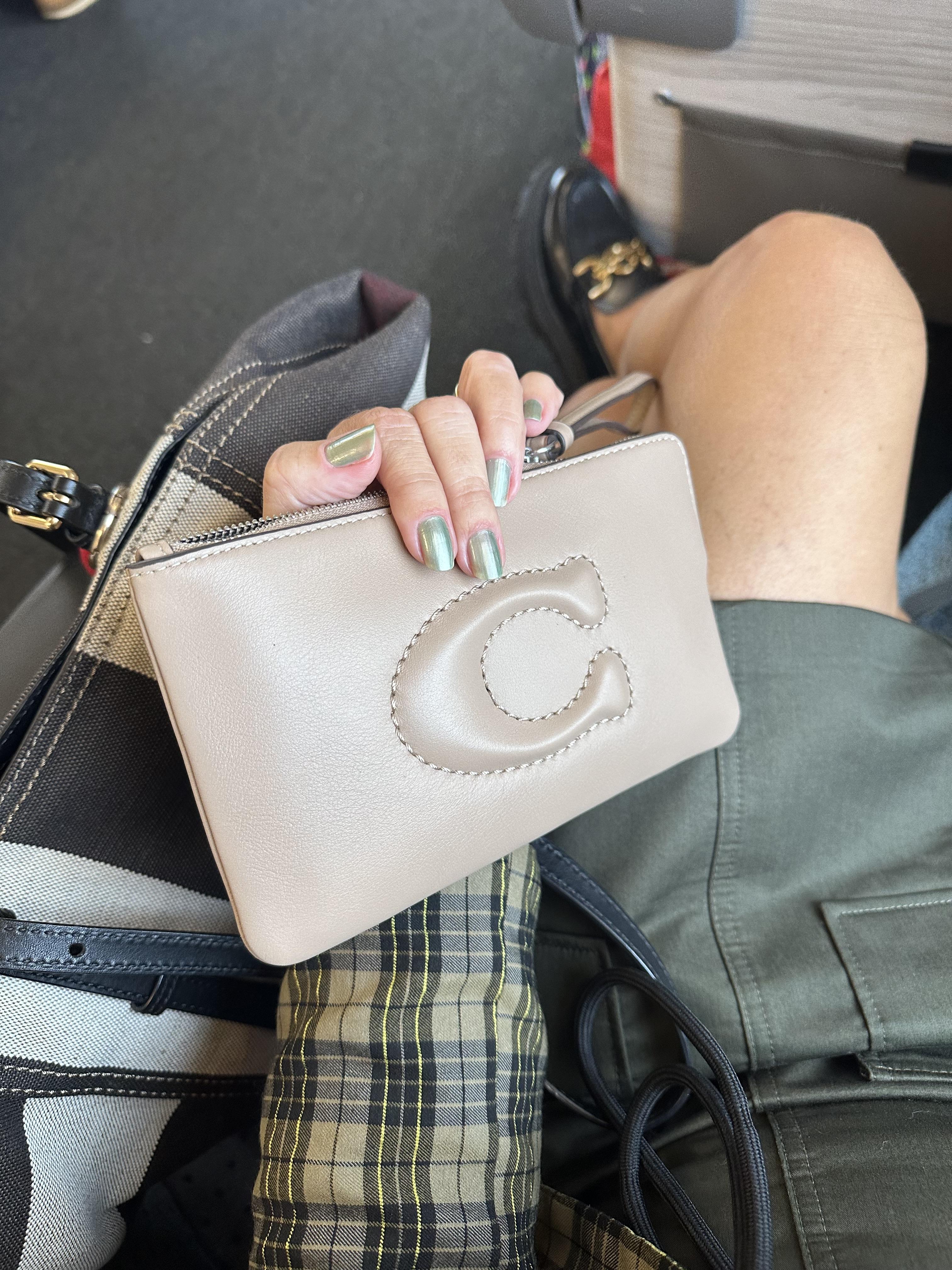 Large Corner Zip Wristlet In Signature Jacquard | COACH®