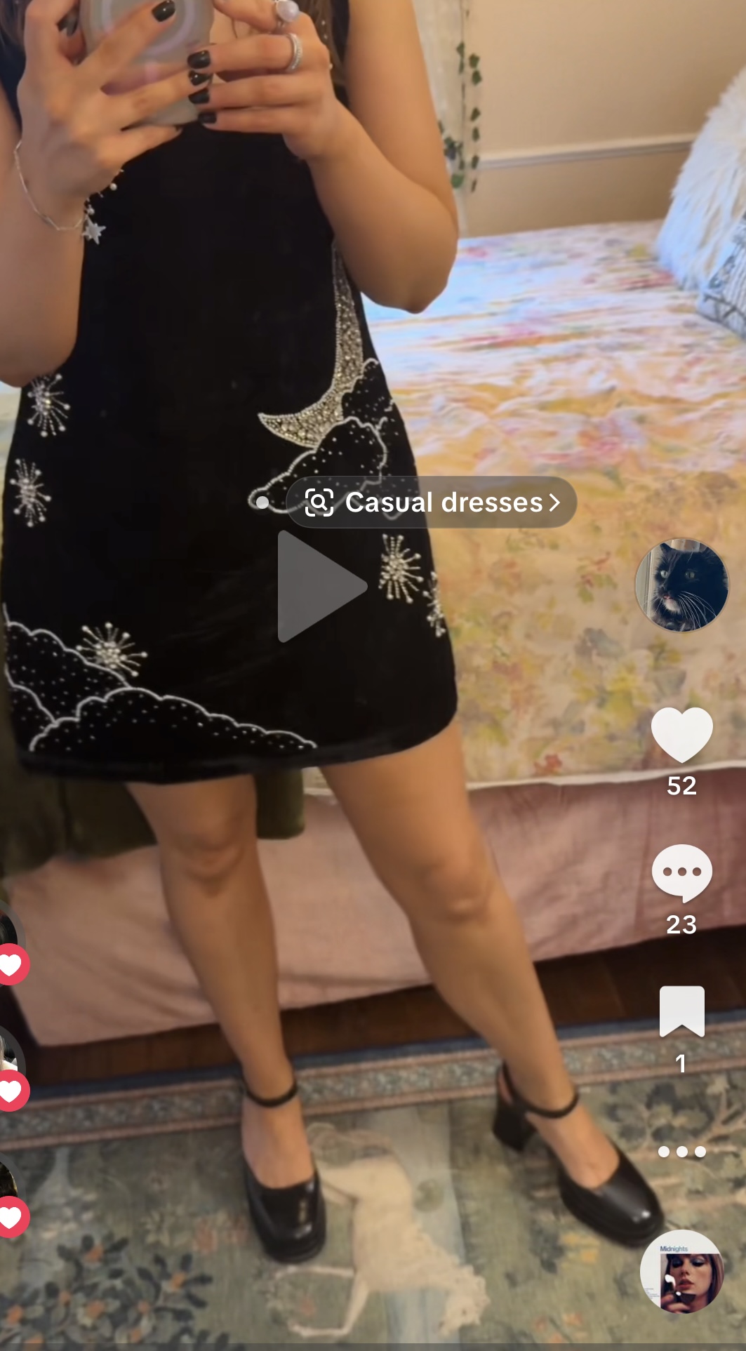 【美品】COACHコーチ パンプス ベロア ティーローズ ブラック22.5 COACH® | Tea Rose Pump