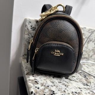 Mini Court Backpack Bag Charm In Signature Canvas | Accessories