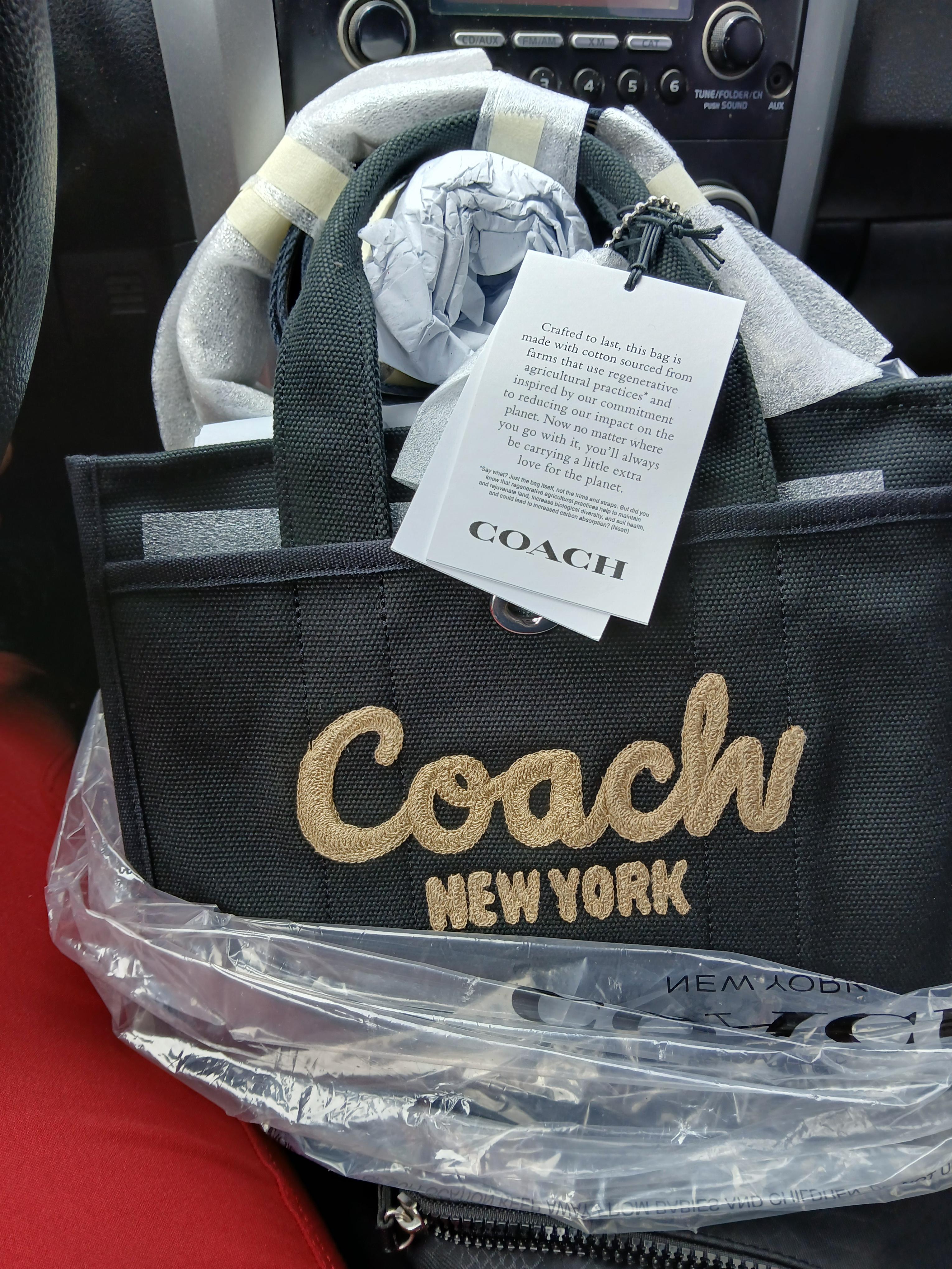 COACH® | New Year Cargo Tote Bag 26 With Coach Snake Script