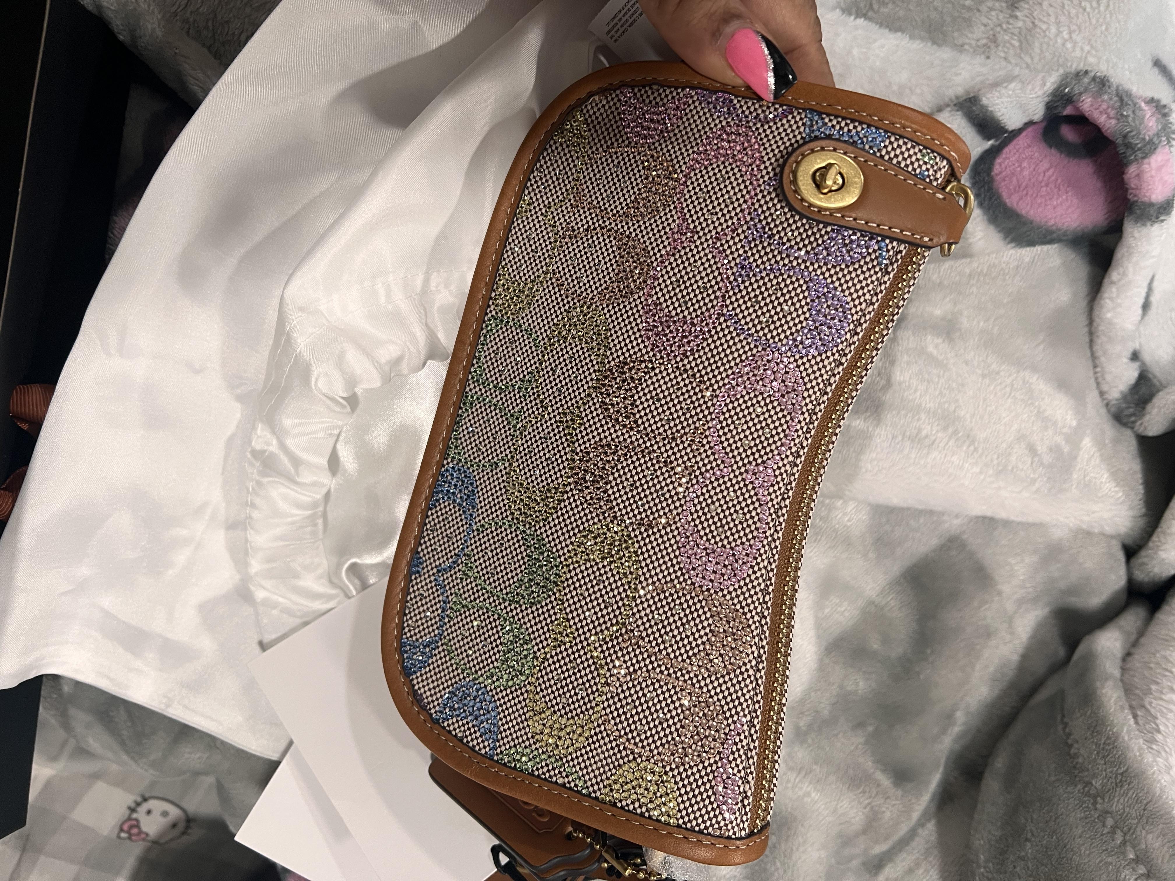 Swinger Bag 20 With Chain In Crystal Signature Jacquard | Bags