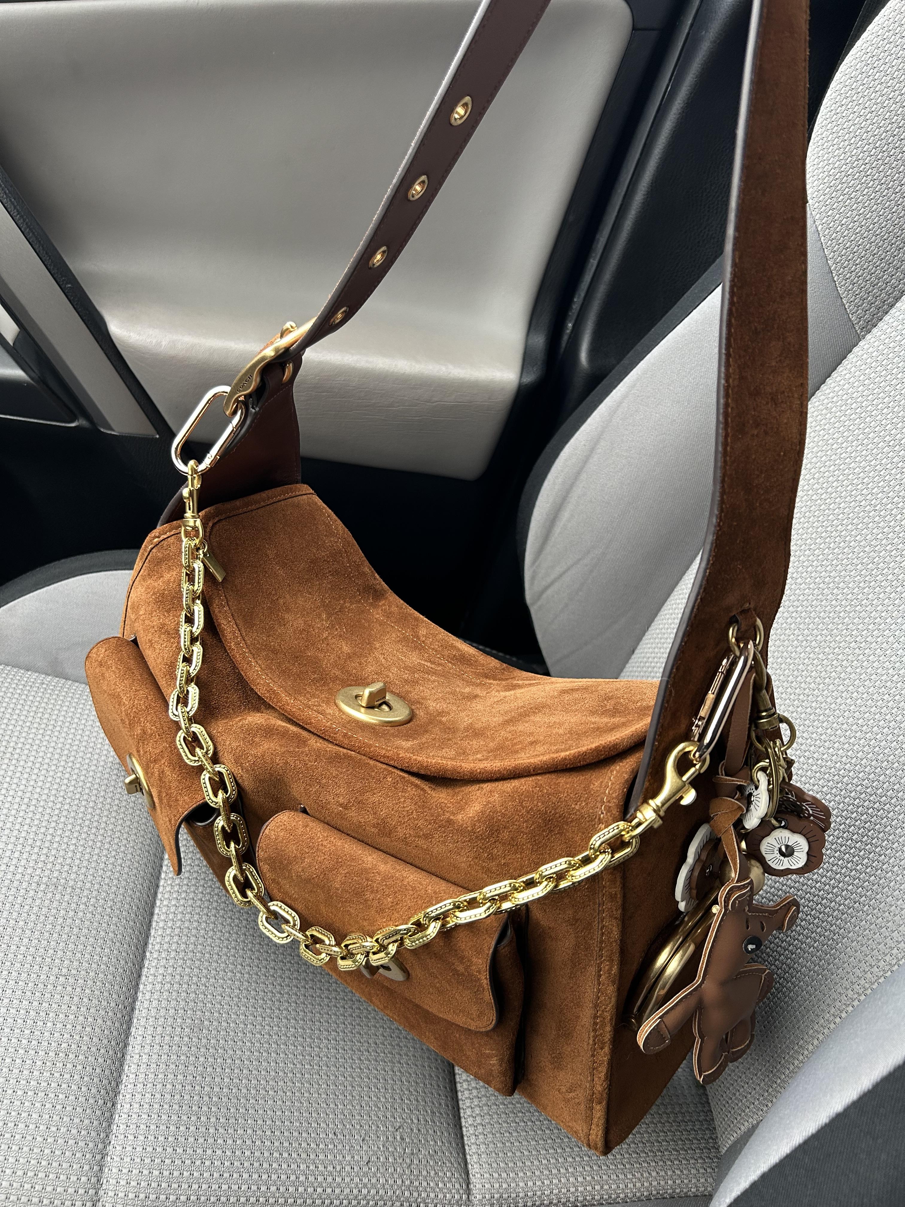 バッグ Coach Signature Turn Lock Hand Bag Brown Coach Signature Canvas Shoulder Bag Brown Beige Turn Lock Leather
