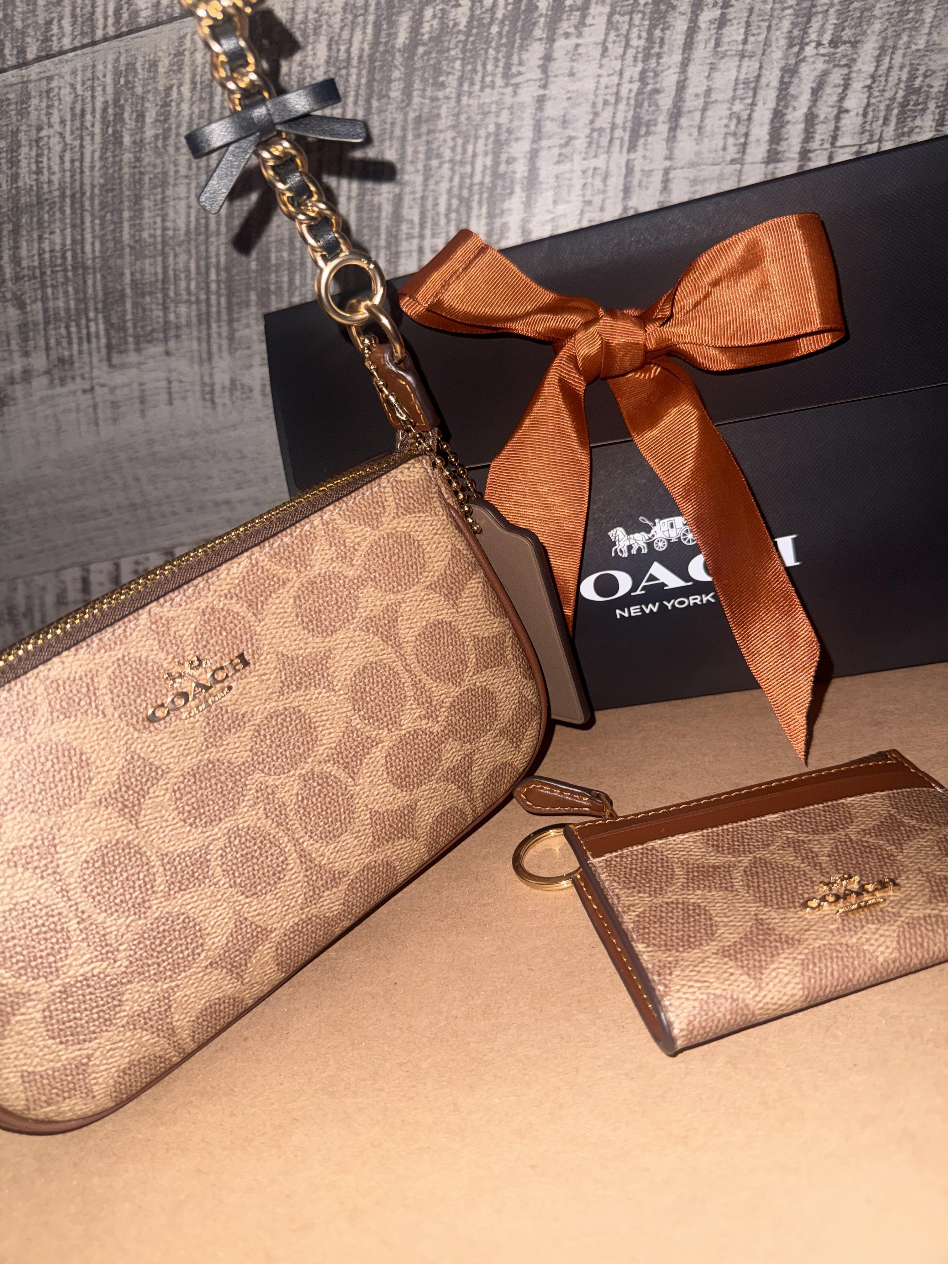 【希少】コーチ COACH LOVE ME TENDER Nolita 19 In Loved Signature Canvas With Charms | Wristlets