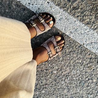 Two Band Buckle Sandal In Signature Jacquard | Other Shoes | Coach