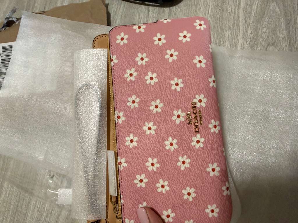 エムブランエッセンス2本 Double Zip Wristlet In Signature Jacquard With Floral Embroidery
