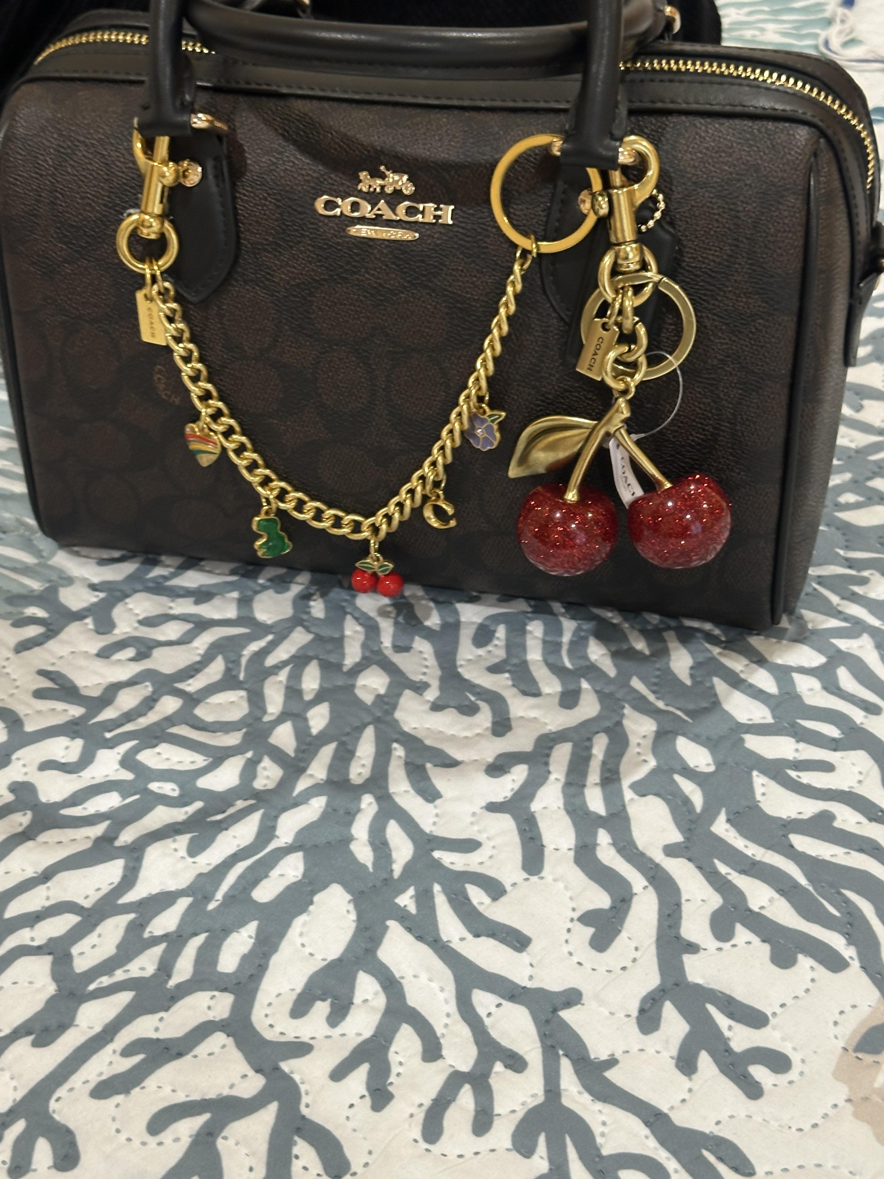 Rowan Satchel Bag In Signature Jacquard With Floral Embroidery