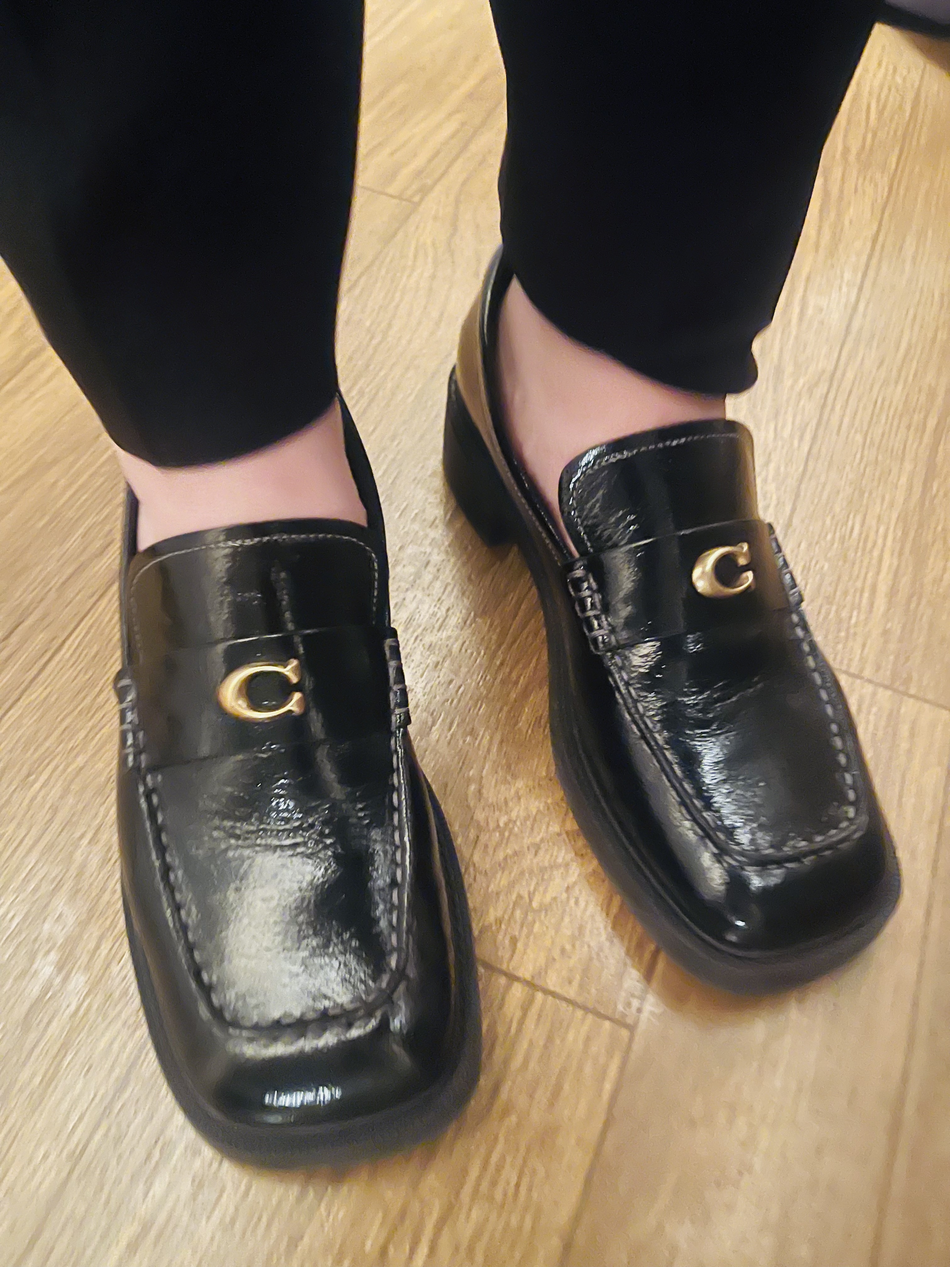 COACH ブラック ローファー TASSE GREENWICH 5 C Penny Loafer | Other