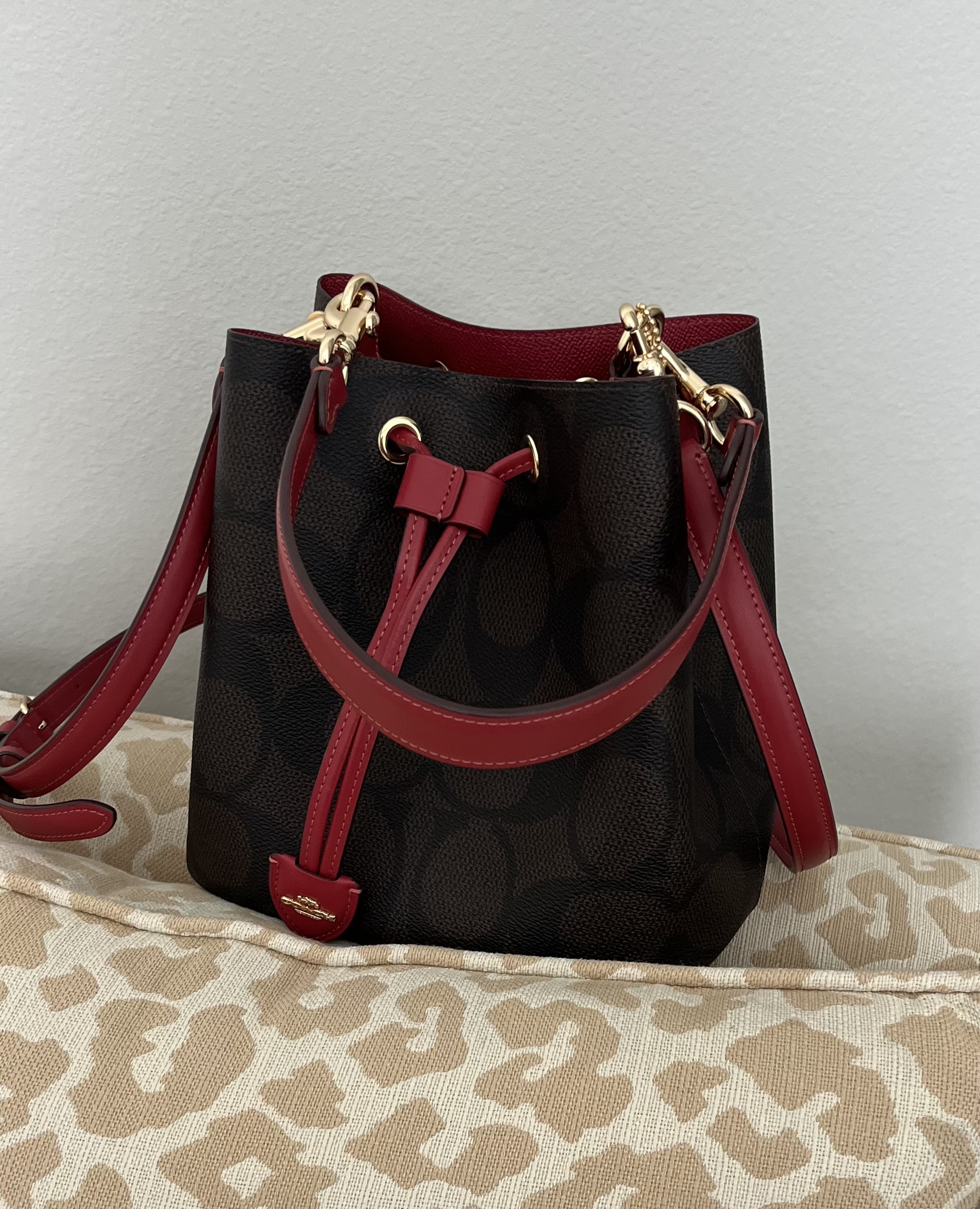 Rowan Bucket Bag In Rainbow Signature Canvas | Bags | Coach | COACH®