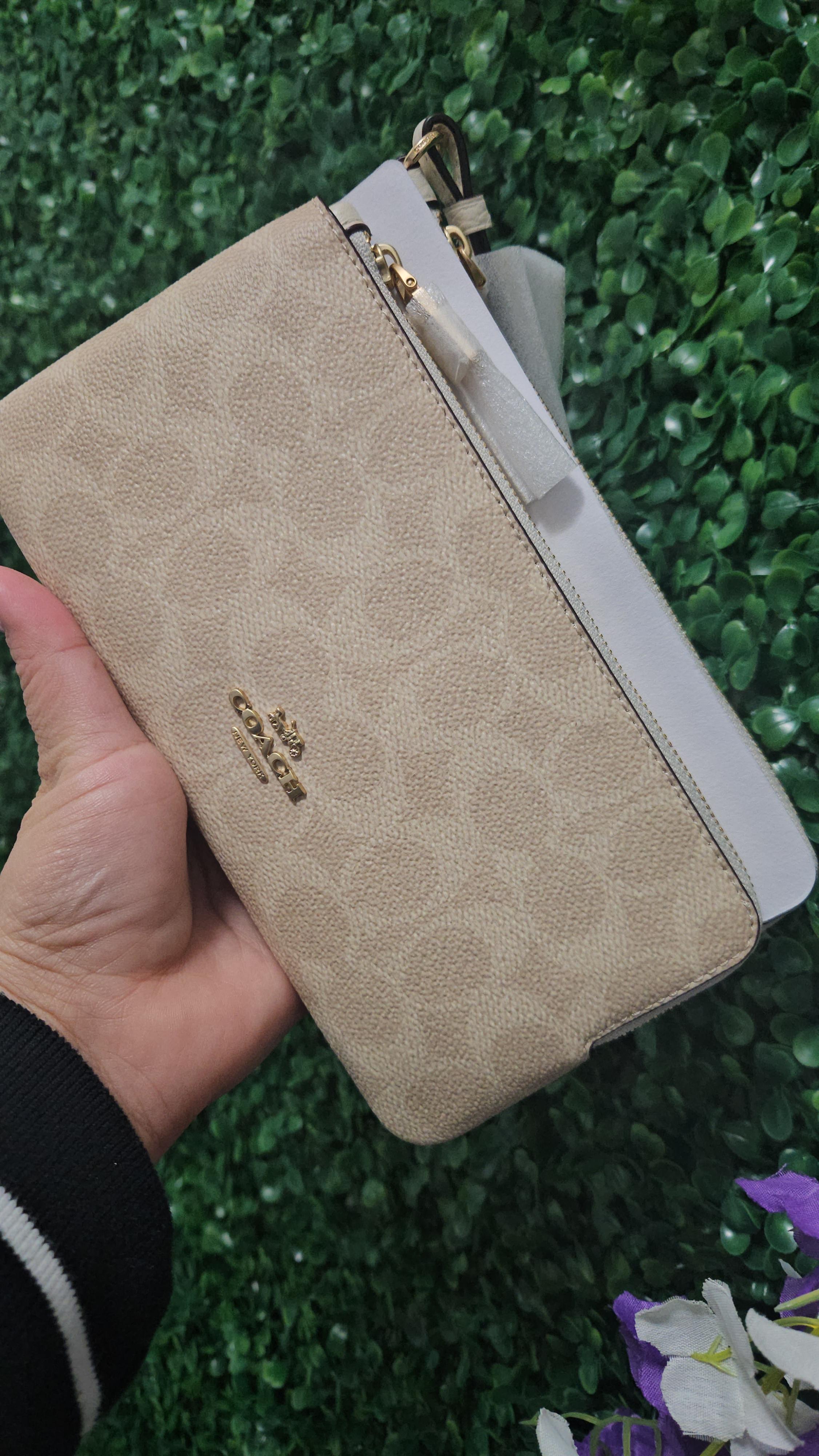 Double Zip Wristlet In Signature Canvas | Wristlets | Coach | COACH®
