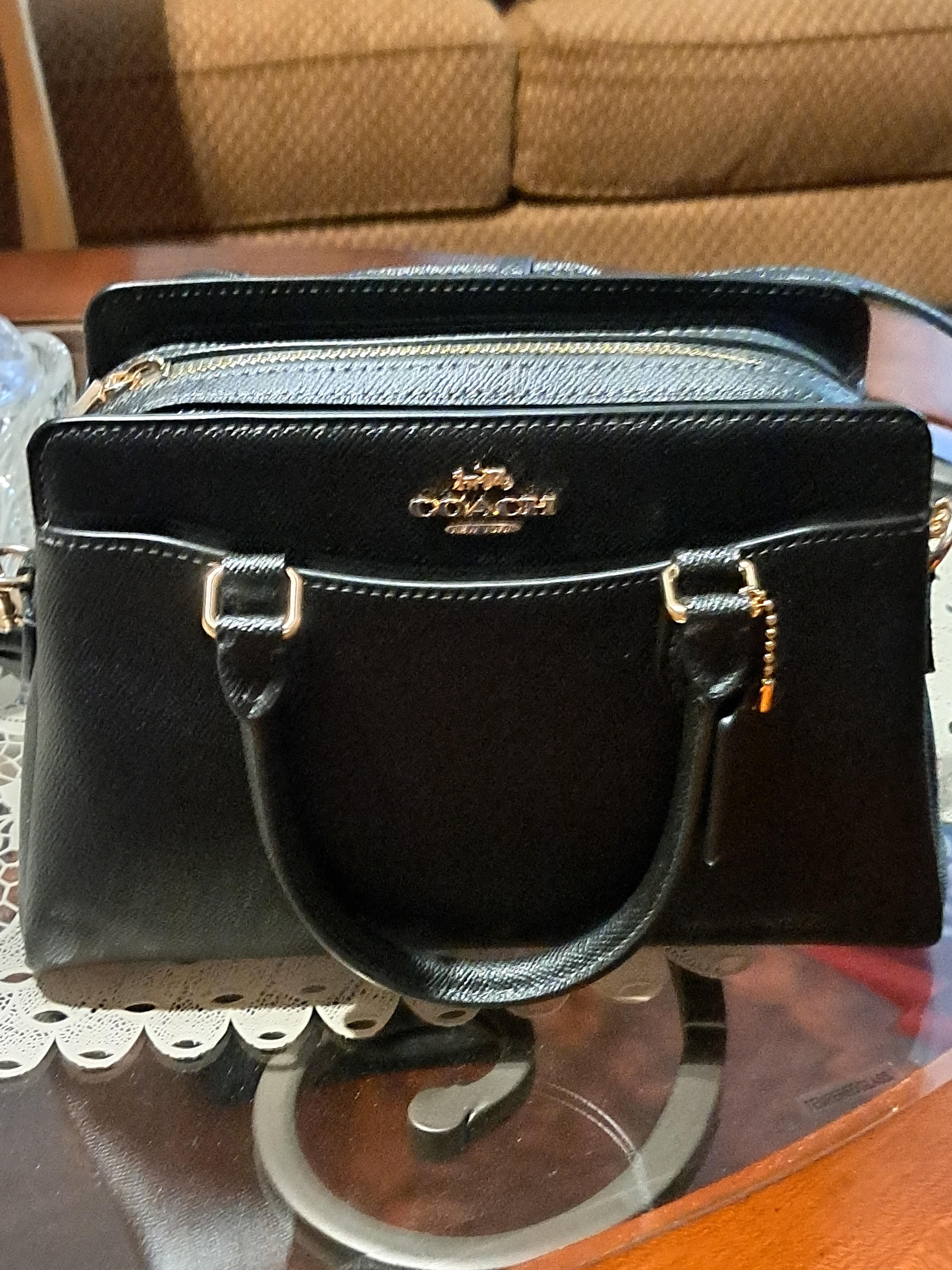 Mini Darcie Carryall Bag In Signature Canvas With Floral Applique