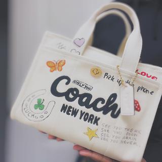 so-1704) COACH × Disney ヴィランズ キャンバストート Coach x Disney