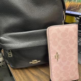 小物 Coach Legacy Signature Slim Long Wallet Long Zip Around Wallet In Signature Canvas With Stripe | Wallets