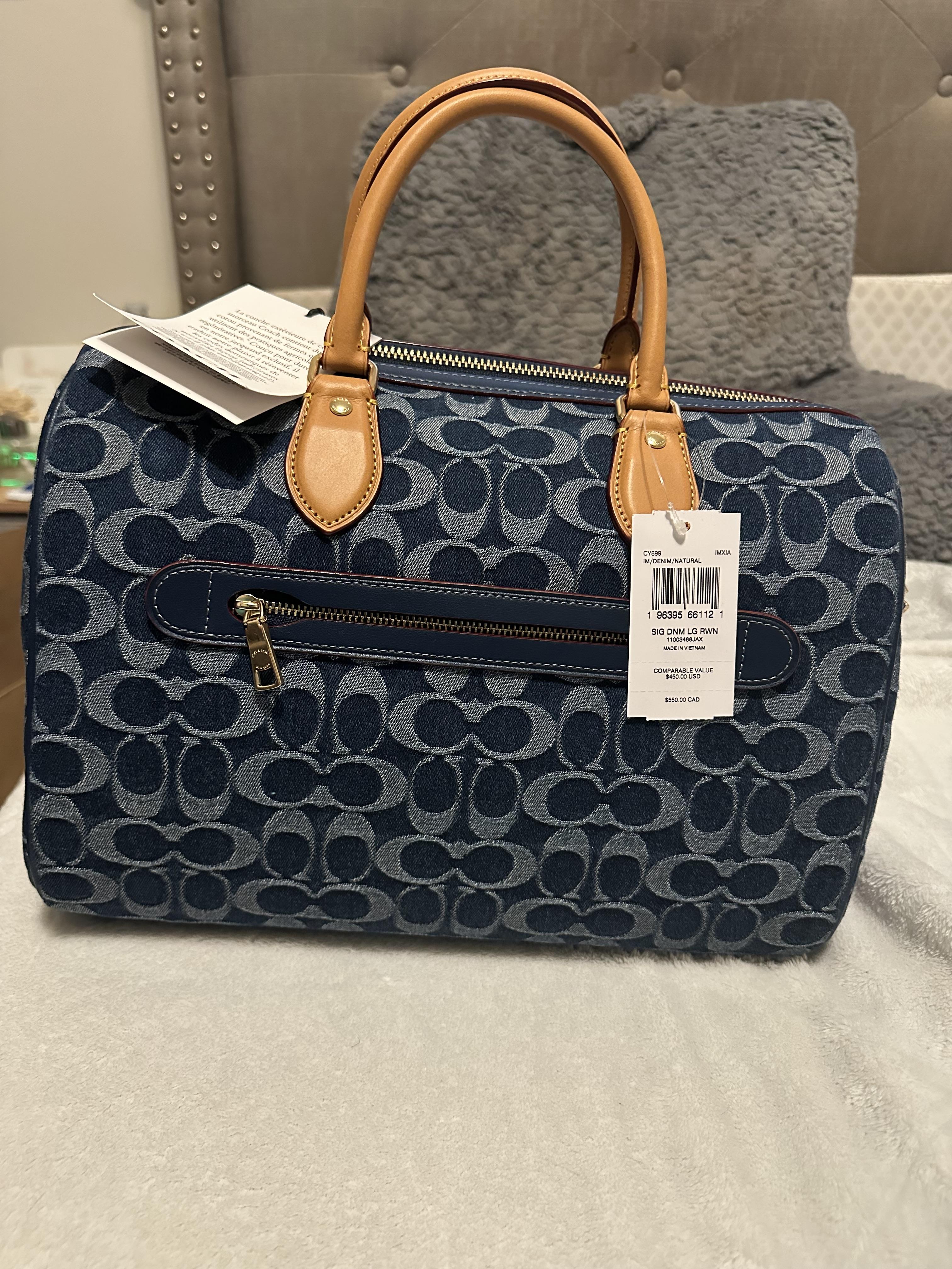 Rowan Large Satchel Bag In Signature Canvas | COACH®