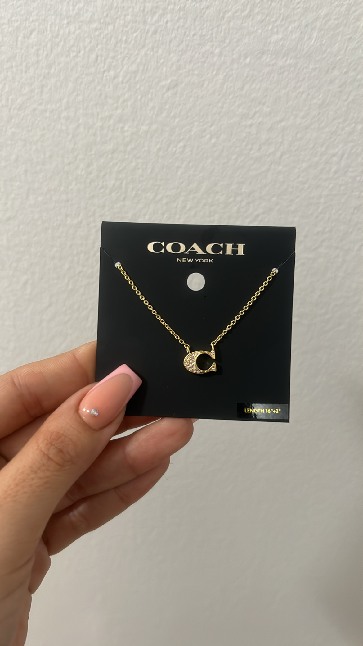 Pave Signature Necklace | Jewelry | Coach | COACH®